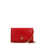 Alexander McQueen Borse a Tracolla skull Donna Pelle Rosso Rossetto