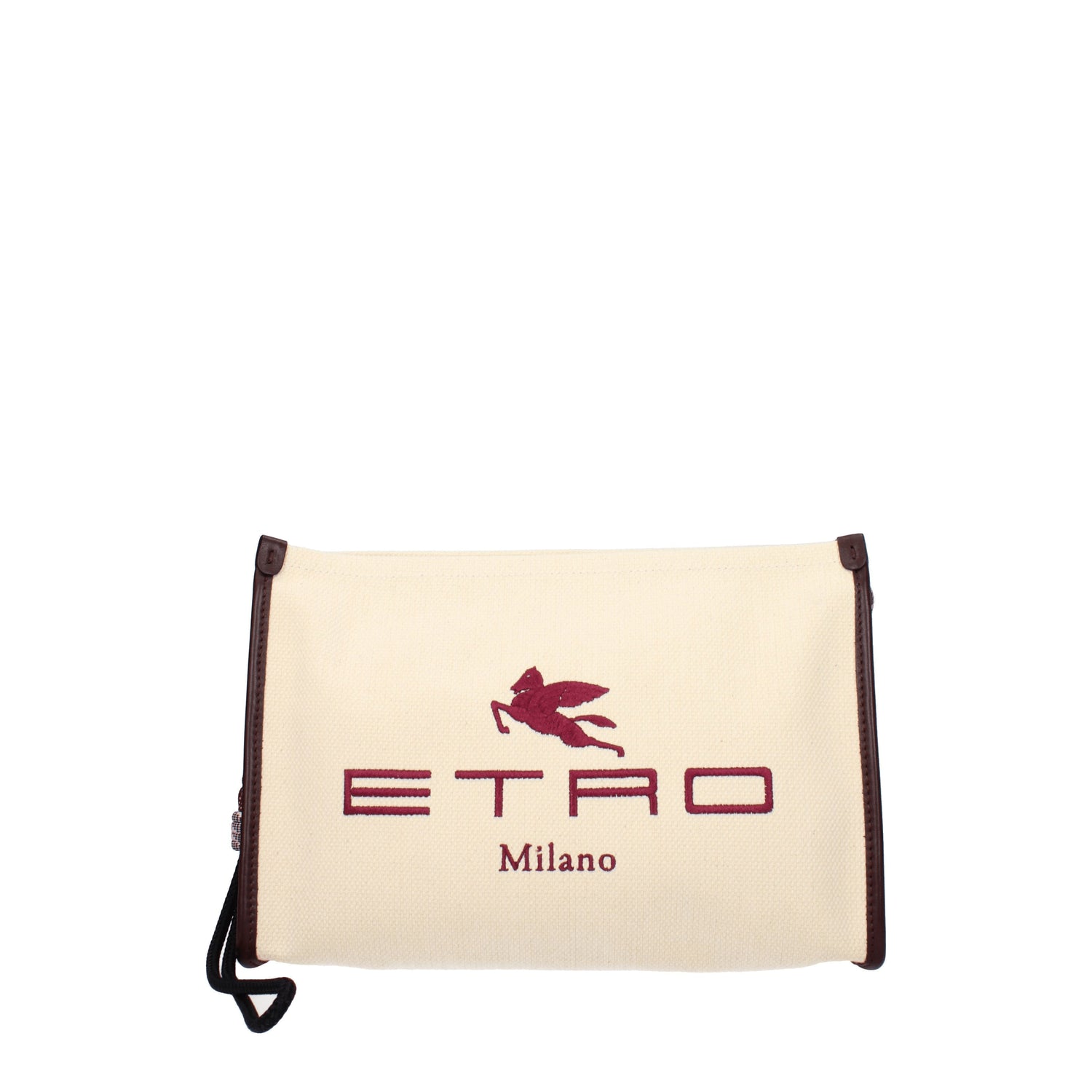 Etro Pochette Donna Tessuto Beige