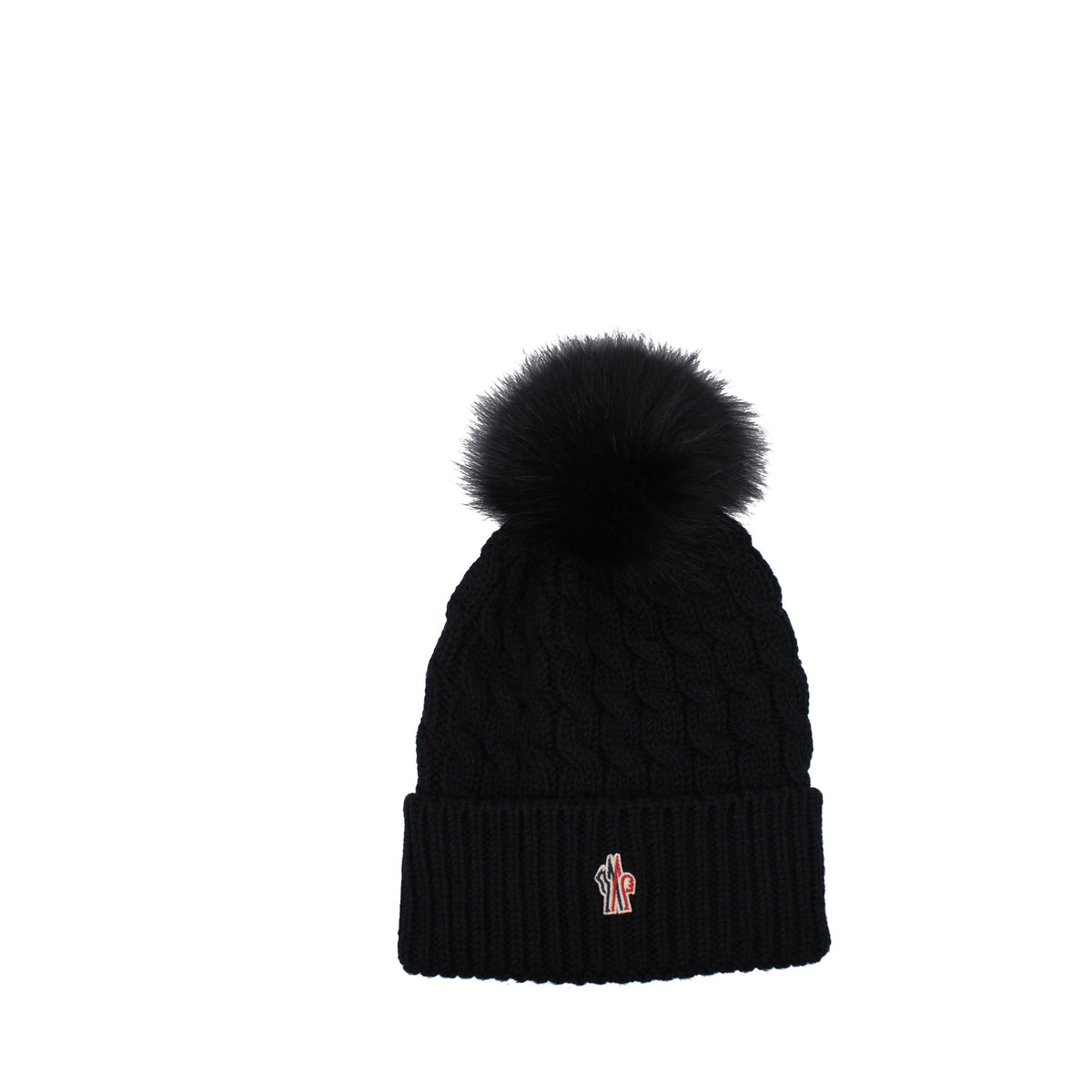 Moncler Cappelli Donna Lana Vergine Nero