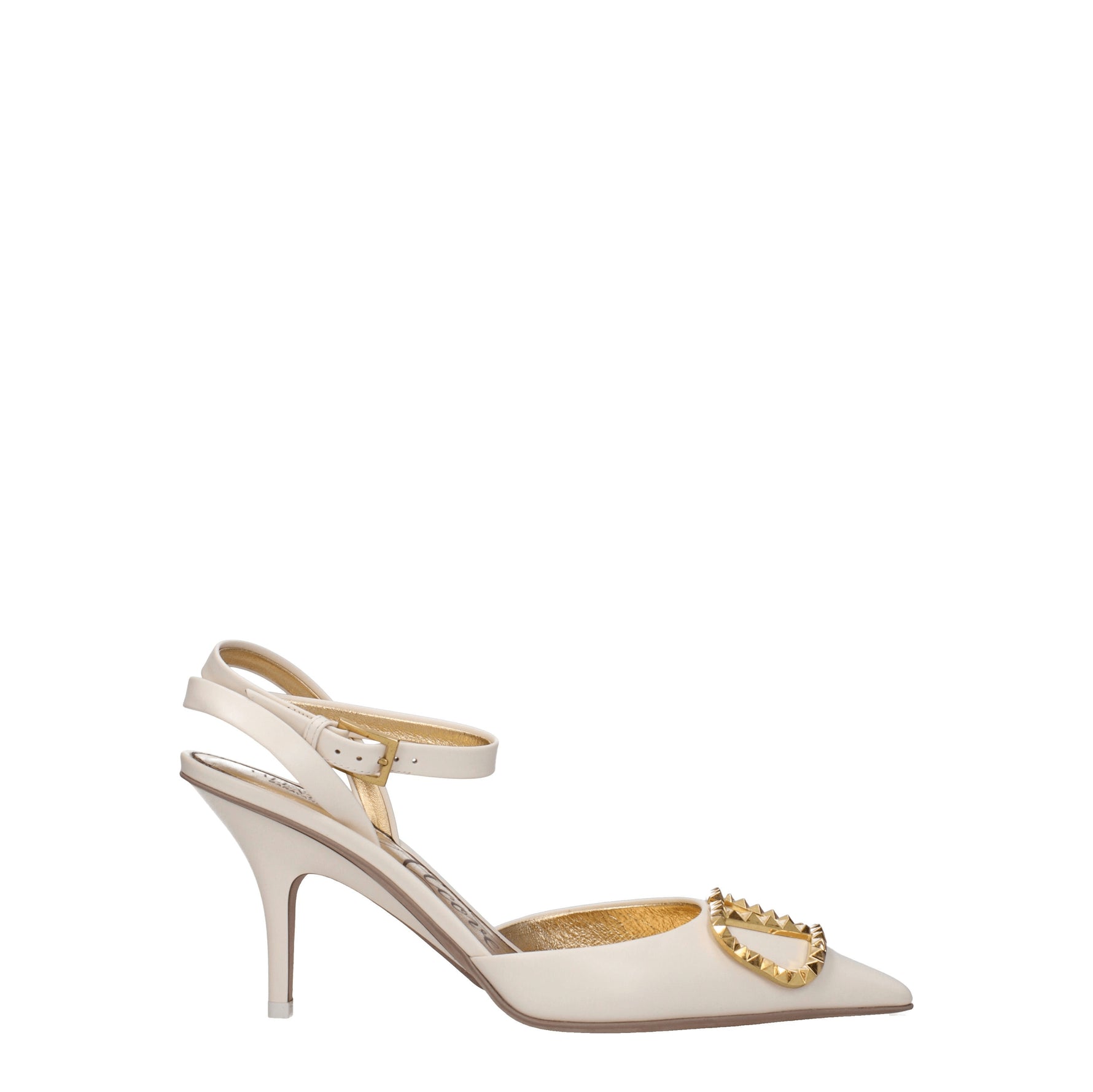 Valentino Garavani Sandali vlogo Donna Pelle Beige Avorio