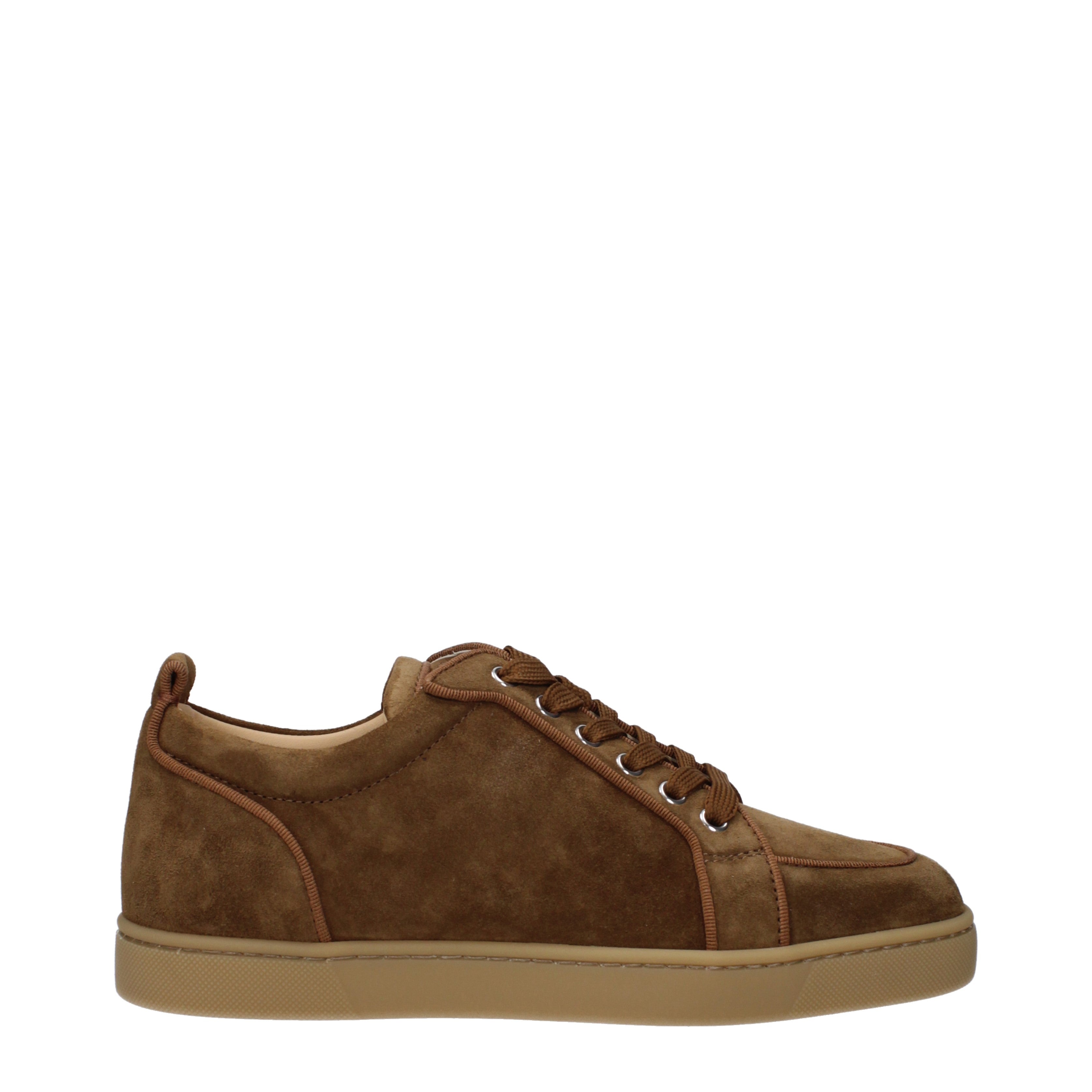 Louboutin Sneakers Men Suede Brown Nandu B Exit B Exit top shop online