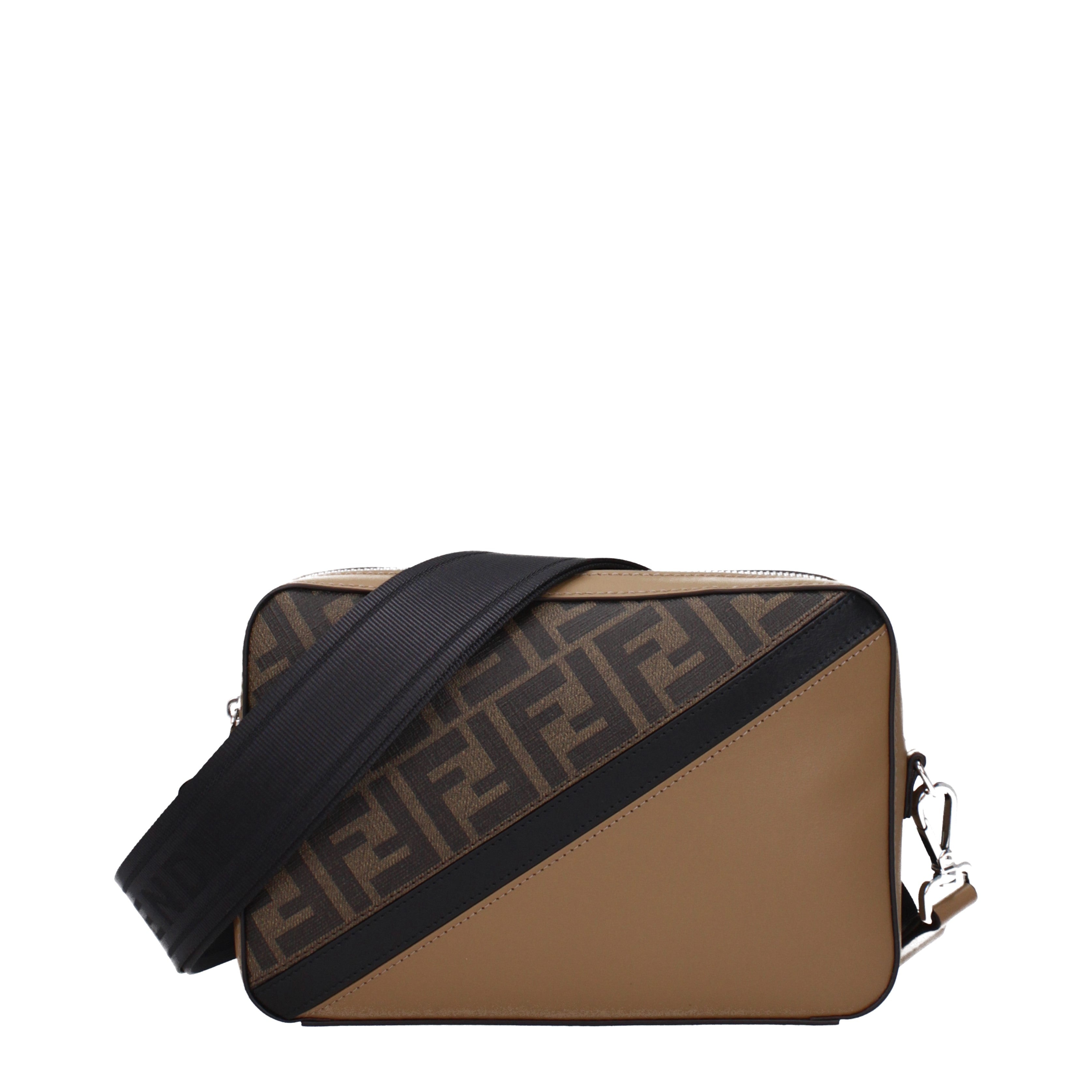 Fendi Borse a Tracolla Camera case Uomo Tessuto Marrone Tabacco B Exit B Exit top shop online