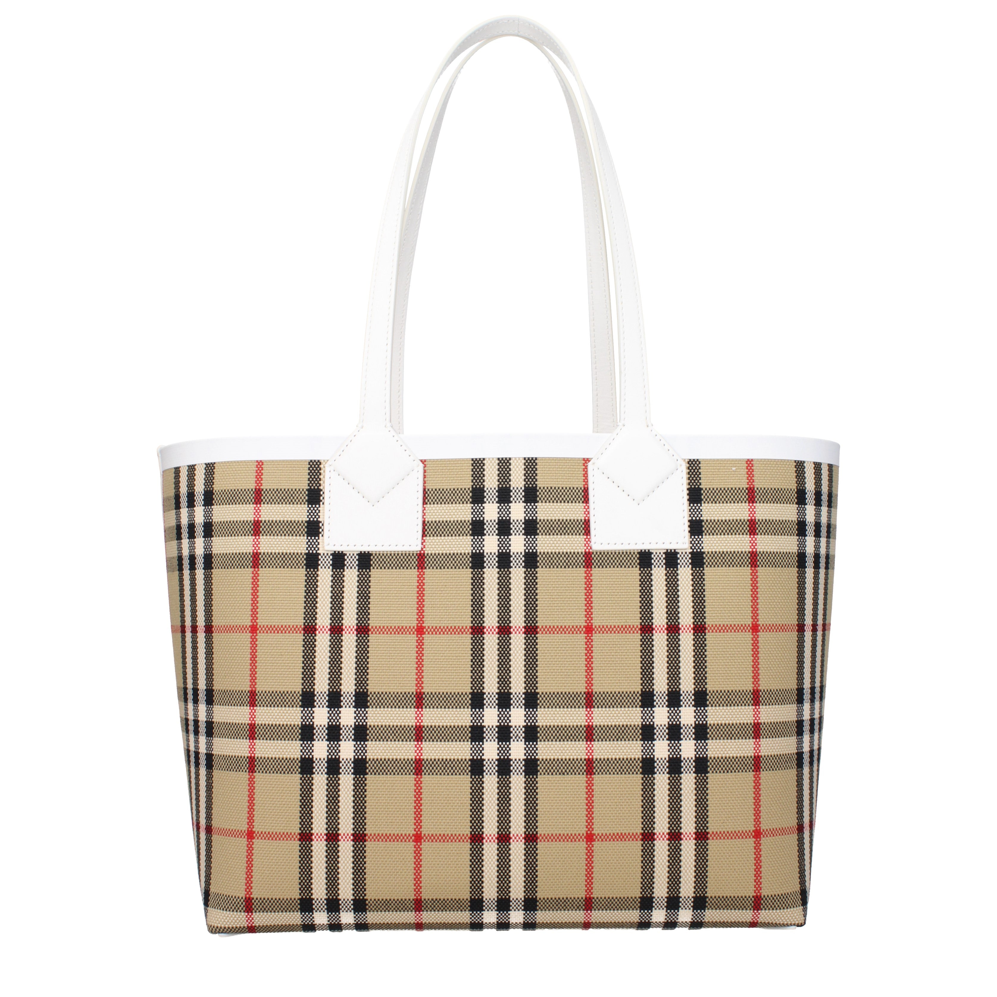 Burberry Shoulder Bags Women Fabric Beige White B Exit B Exit top shop online