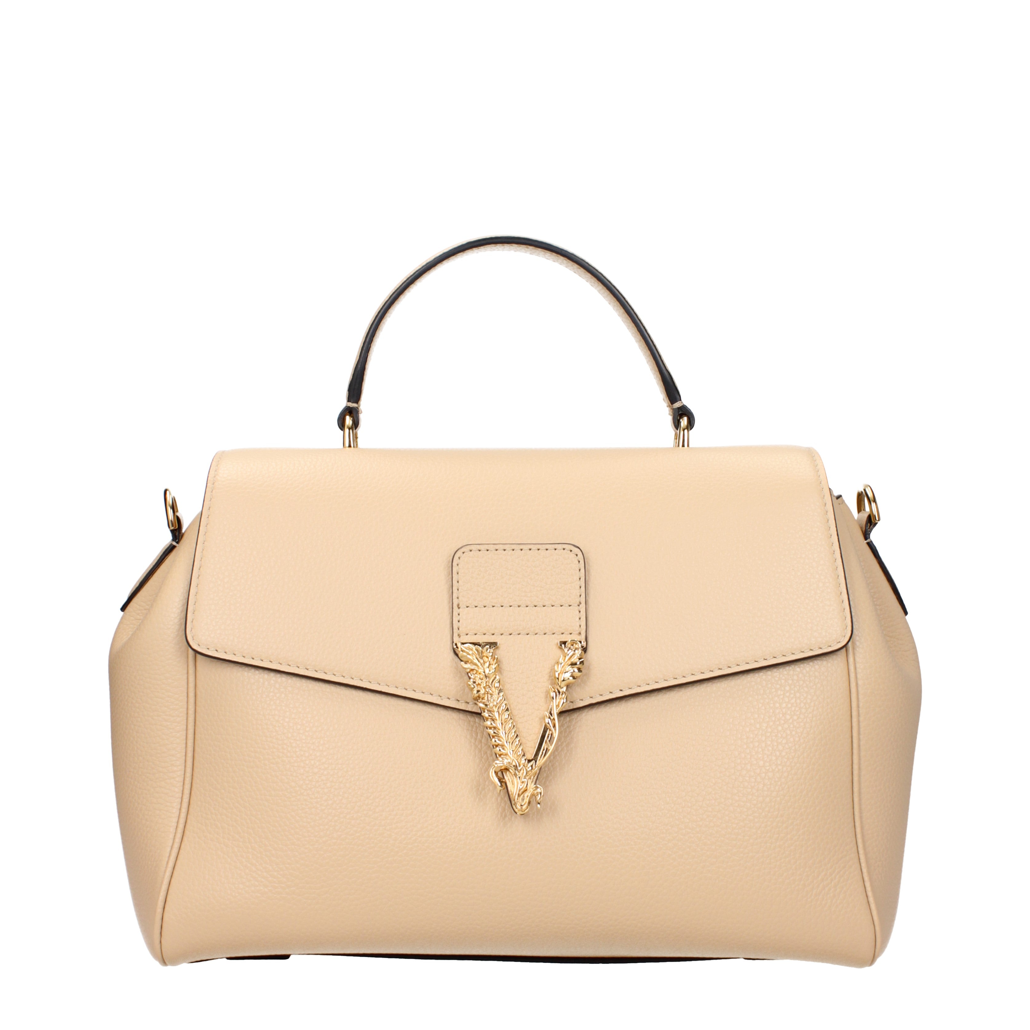 Versace Handbags Women Leather Beige B Exit B Exit top shop online