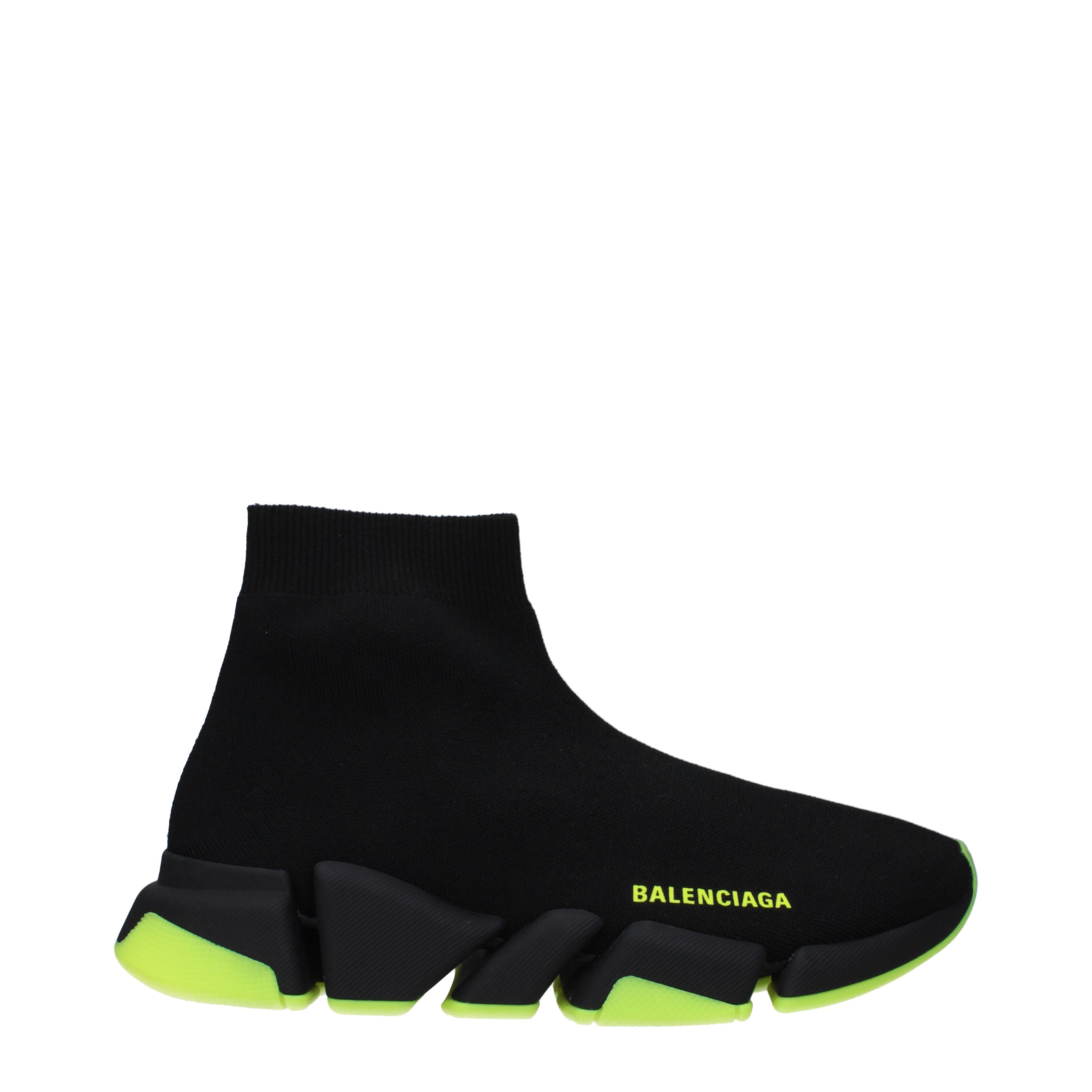 Balenciaga Sneakers Women Fabric Black/Fluo Yellow | B-Exit – B-Exit ...