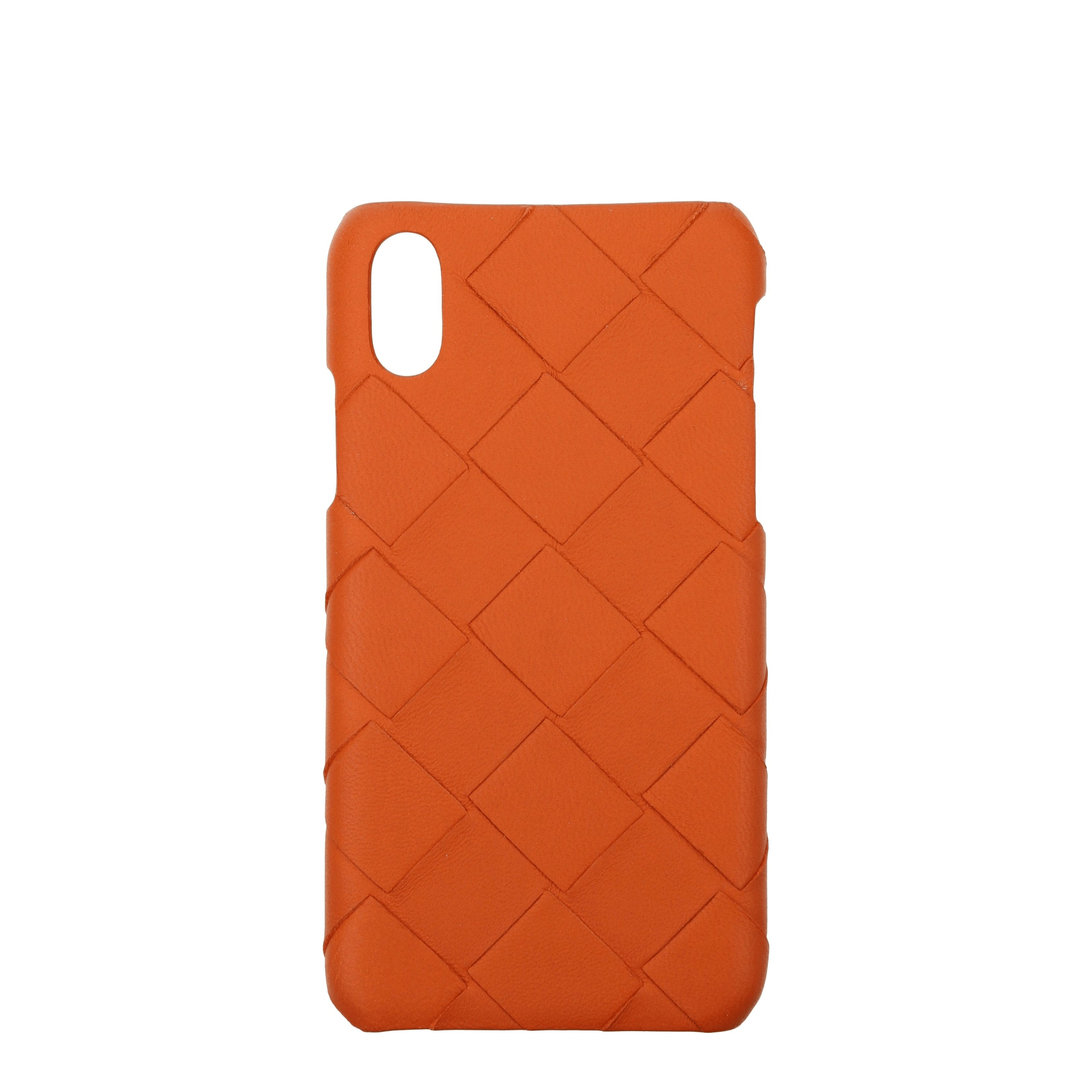 Bottega Veneta IPhone Covers Men Leather Orange B Exit B Exit top shop online