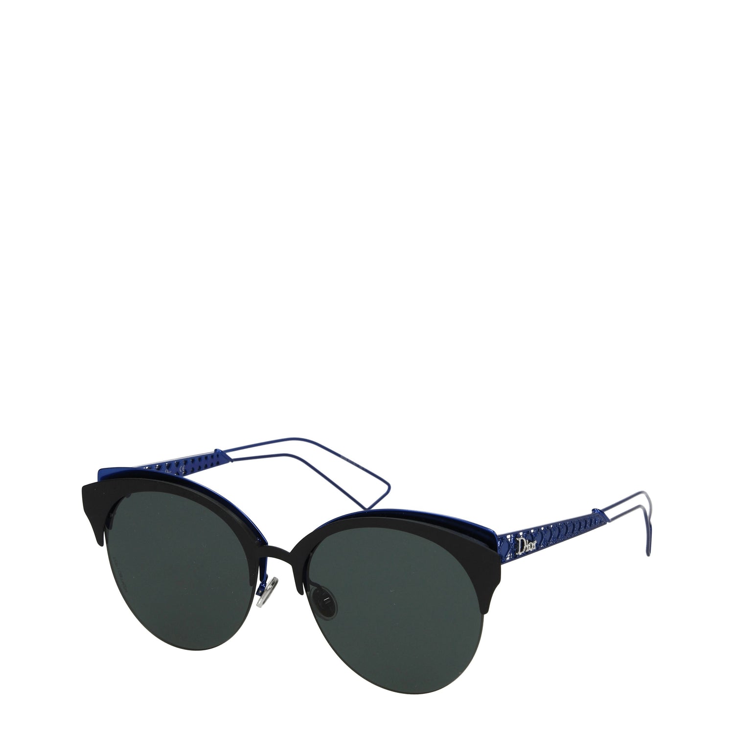 Christian Dior Occhiali da Sole Donna Acetato Blu Nero