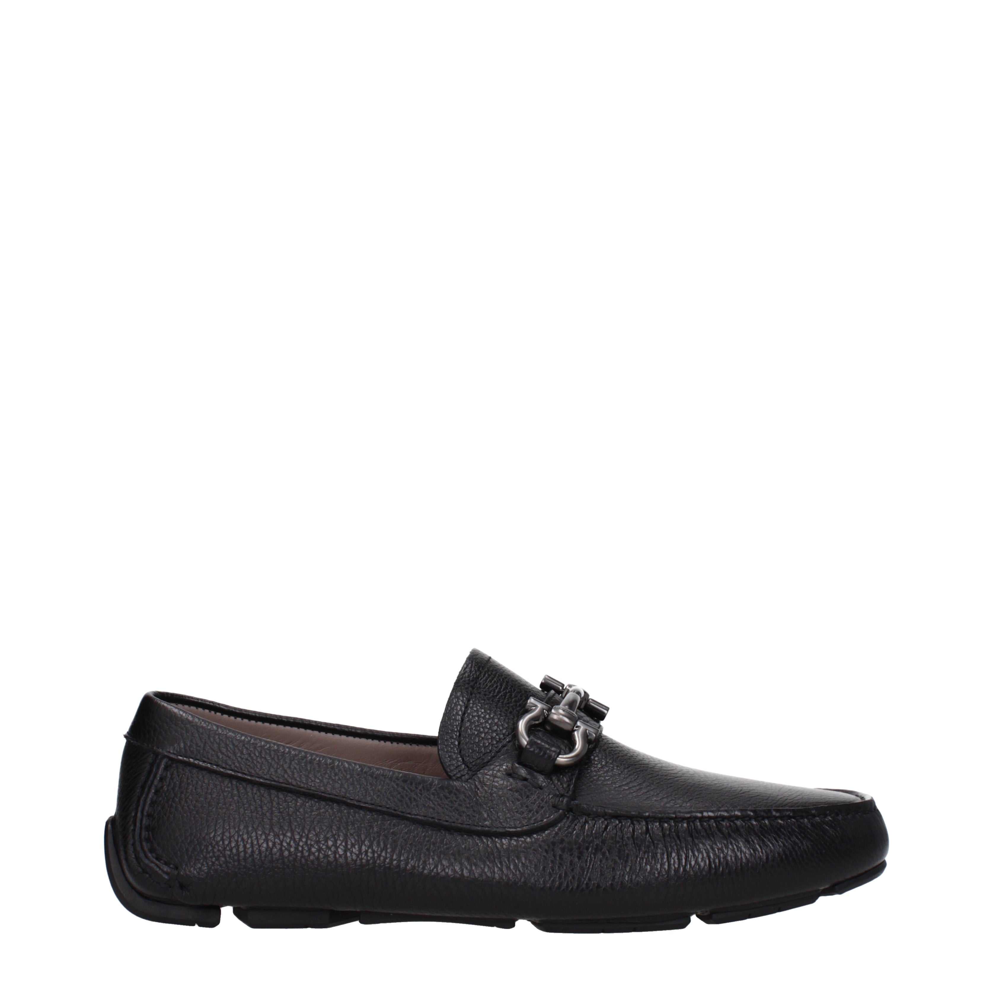 SALVATORE outlet FERRAGAMO BLACK PATENT LEATHER LOAFERS SIZE 8 B