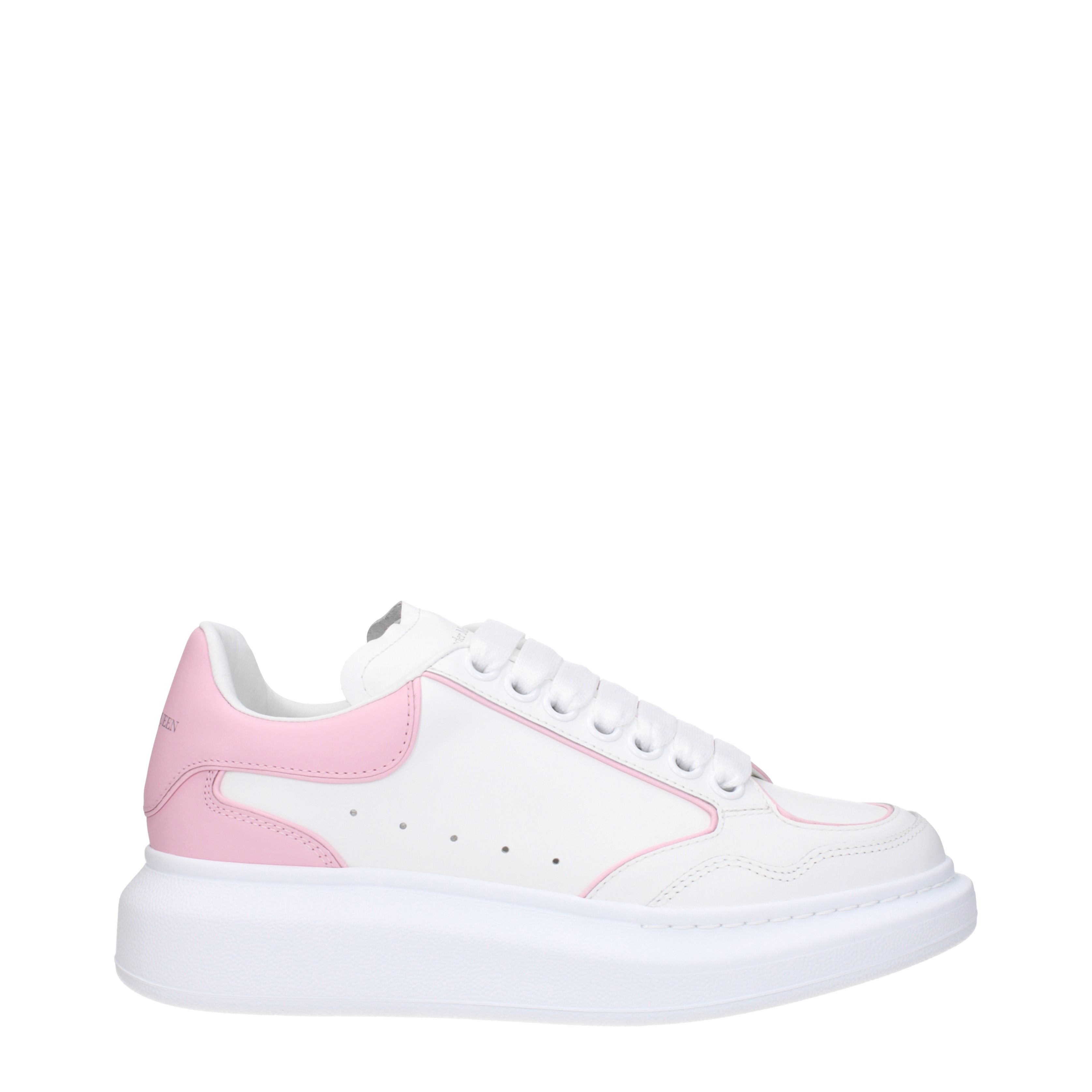 Alexander McQueen Sneakers Women Leather White Soft Pink B Exit B Exit top shop online