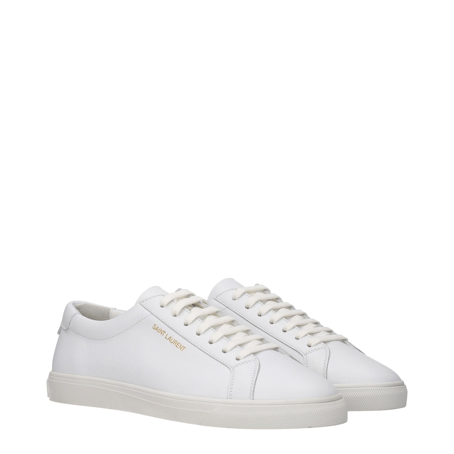 Saint Laurent Sneakers andy low top Donna Pelle Bianco Bianco Ottico