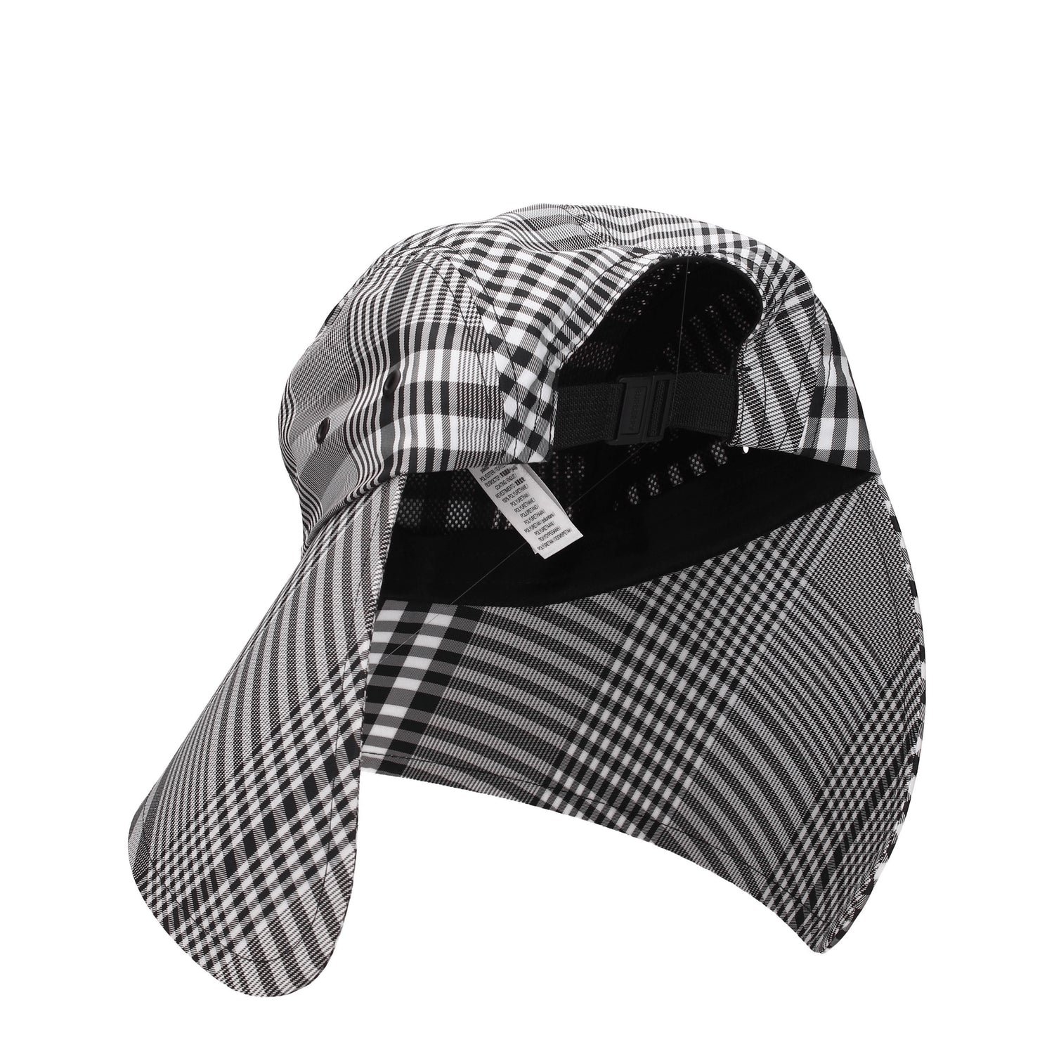 Burberry Cappelli Uomo Poliestere Nero Bianco