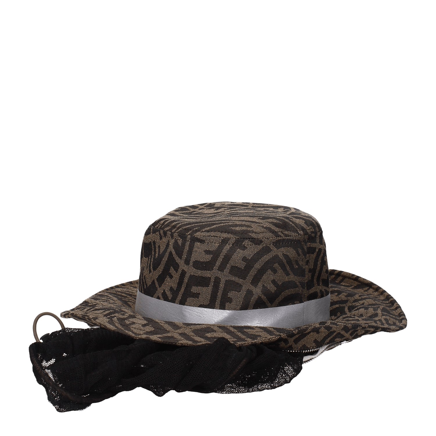 Fendi Cappelli Donna Tessuto Marrone