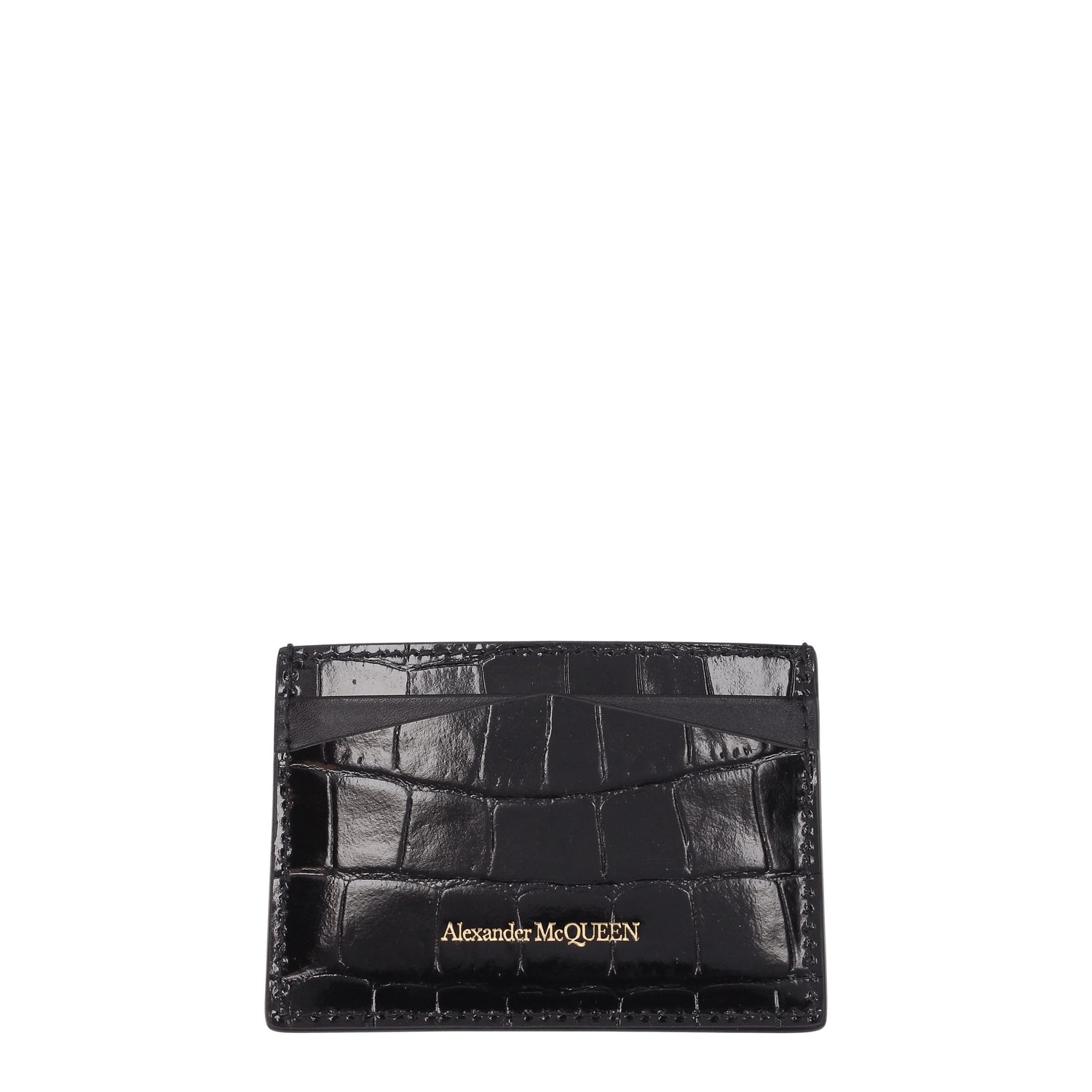 Alexander McQueen Portadocumenti Donna Pelle Nero