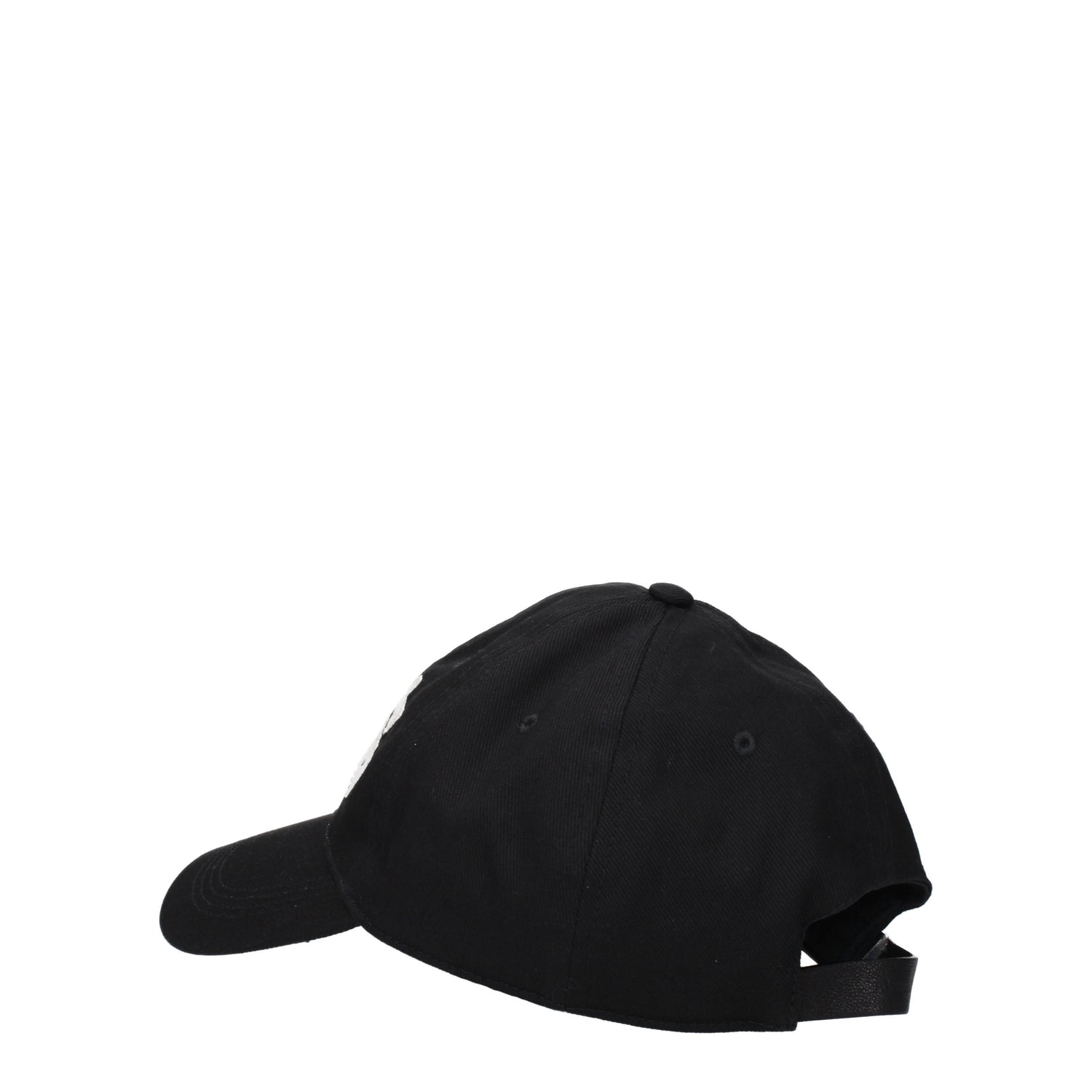 Alexander McQueen Cappelli Uomo Cotone Nero Bianco