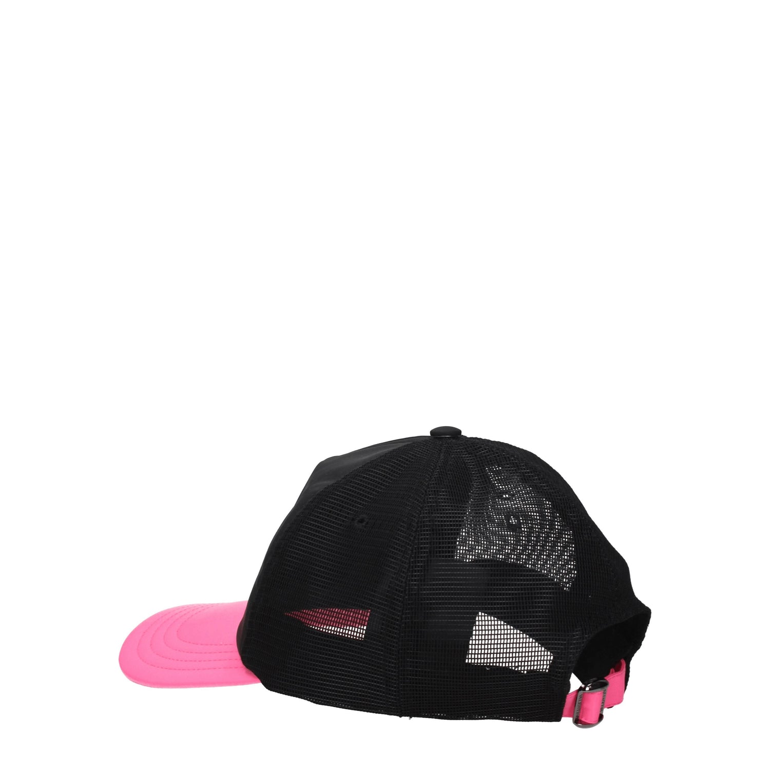 Valentino Garavani Cappelli Uomo Viscosa Nero Rosa Fluo