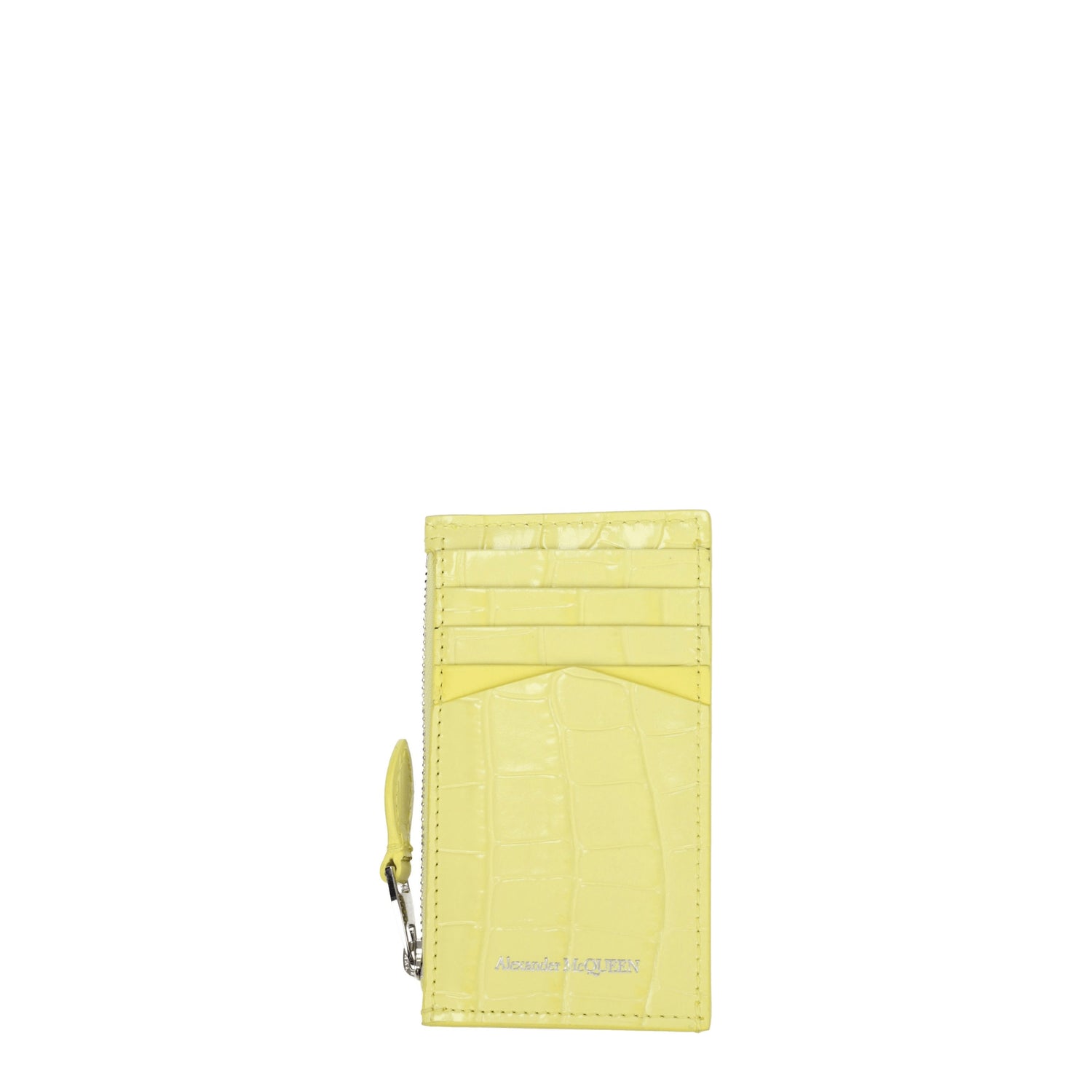 Alexander McQueen Portadocumenti Donna Pelle Giallo Giallo Pastello