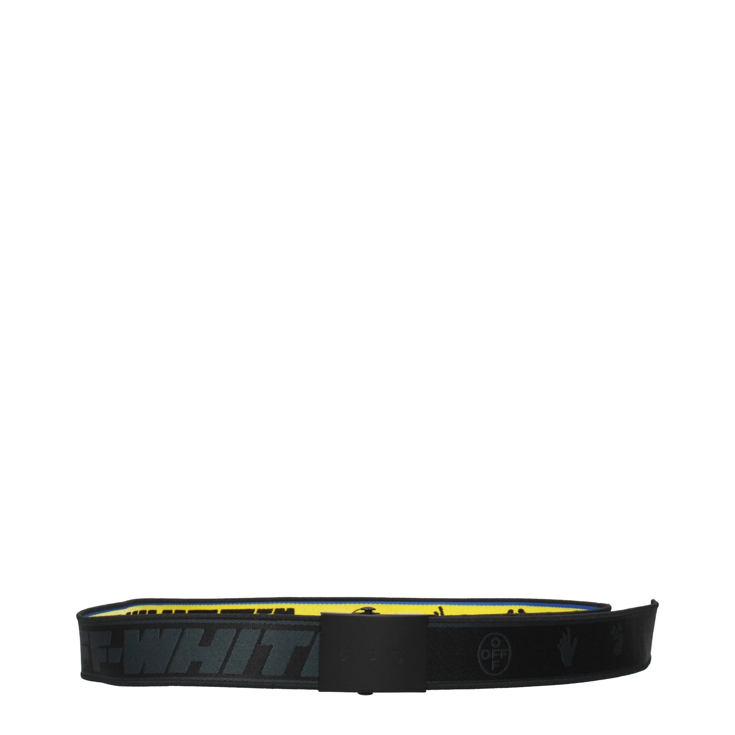 Off-White Cinture Regular Uomo Tessuto Giallo Nero