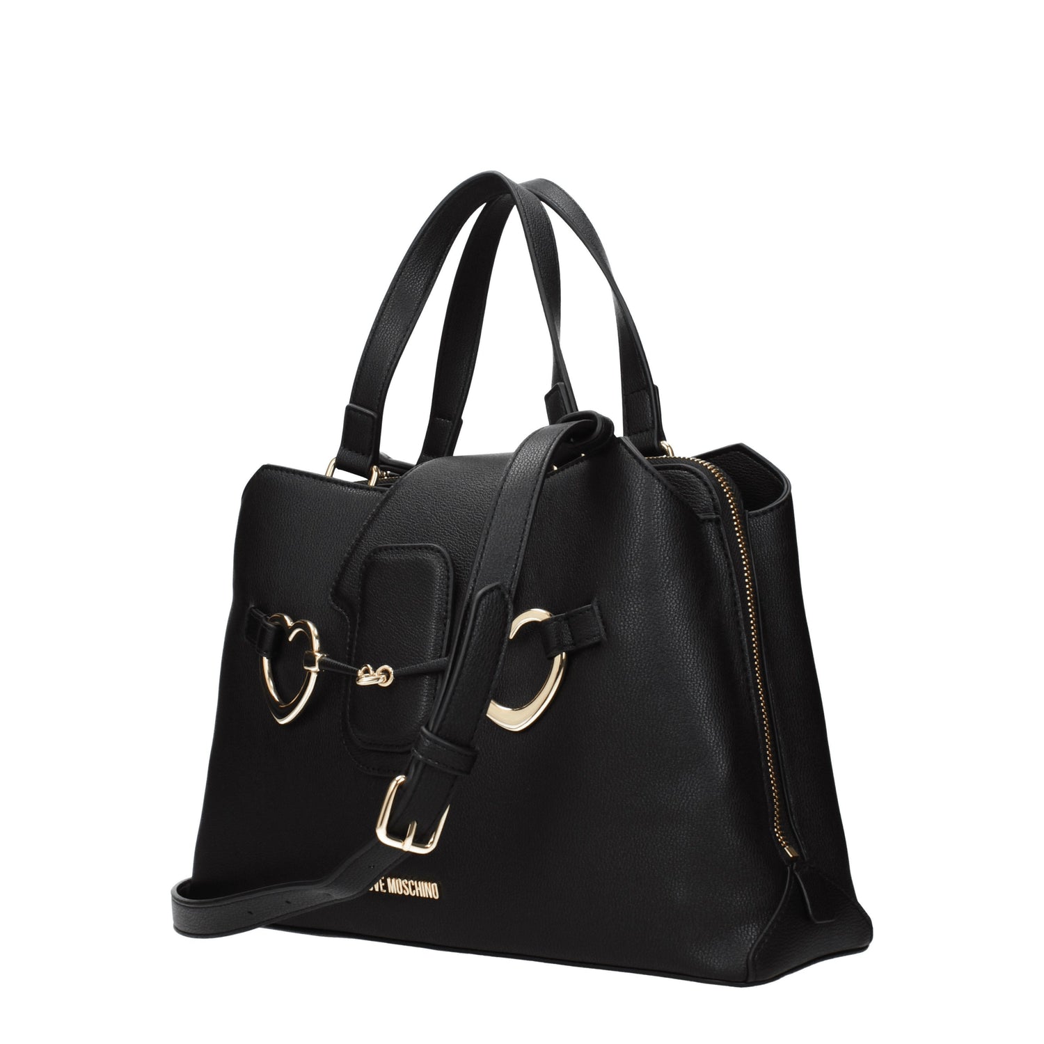 Love Moschino Borse a Mano Donna Poliuretano Nero