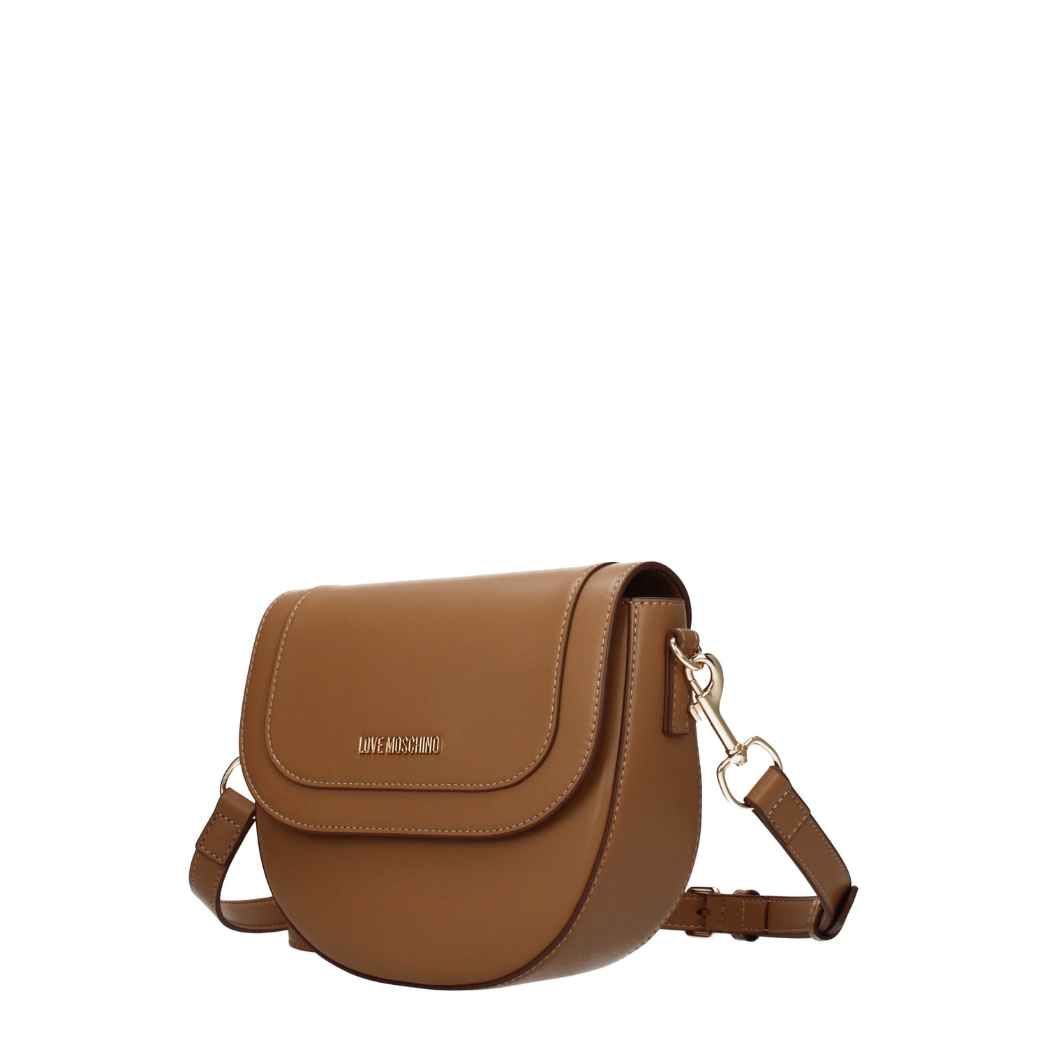 Love Moschino Borse a Tracolla eco friendly Donna Poliuretano Marrone Camel