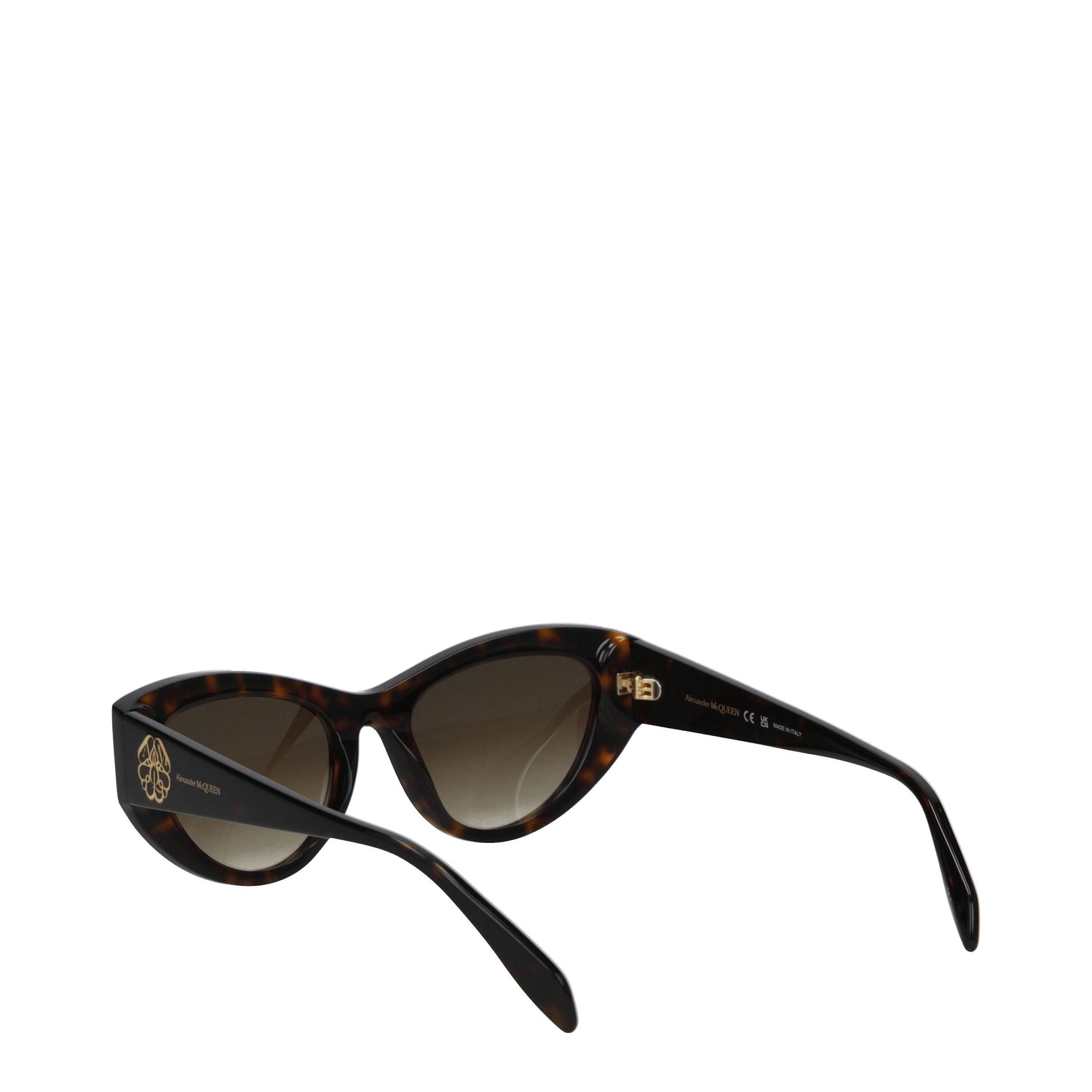 Alexander McQueen Occhiali da Sole cat eye Donna Acetato Marrone