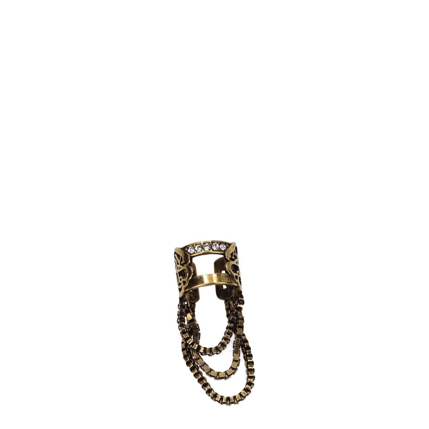 Alexander McQueen Orecchini earring Donna Ottone Oro Oro Antico