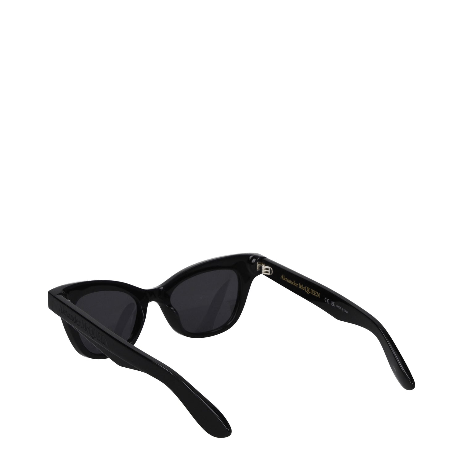 Alexander McQueen Occhiali da Sole Donna Acetato Nero Nero