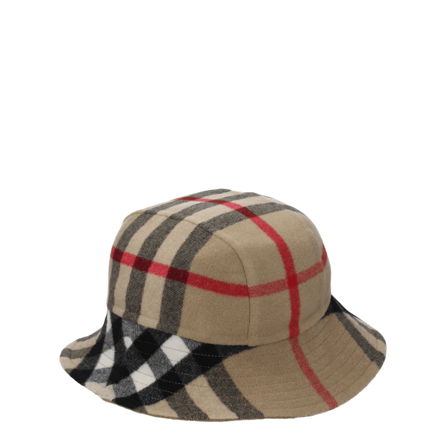 Burberry Cappelli Uomo Lana Beige