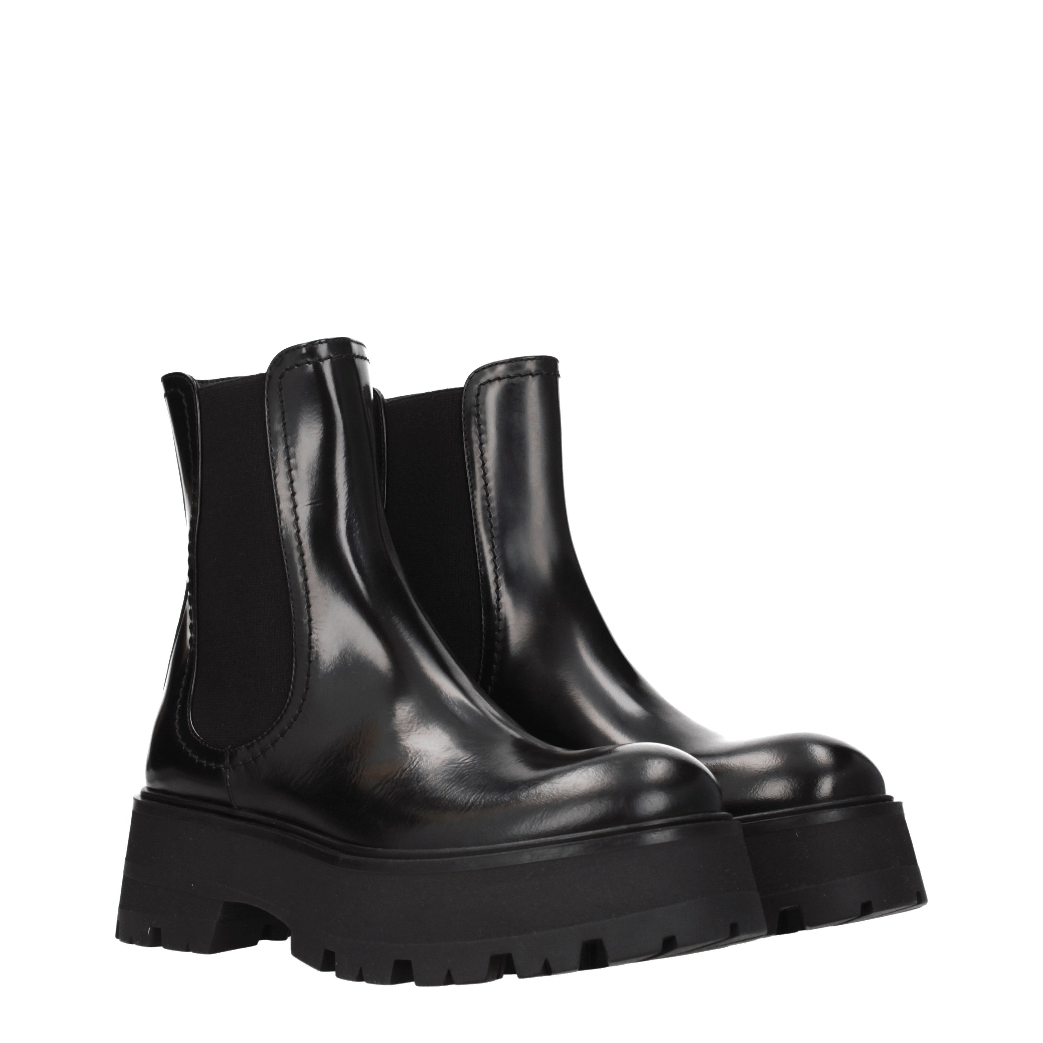 Alexander McQueen Ankle Boots Women Leather Black/Black | B-Exit – B-Exit  top shop online