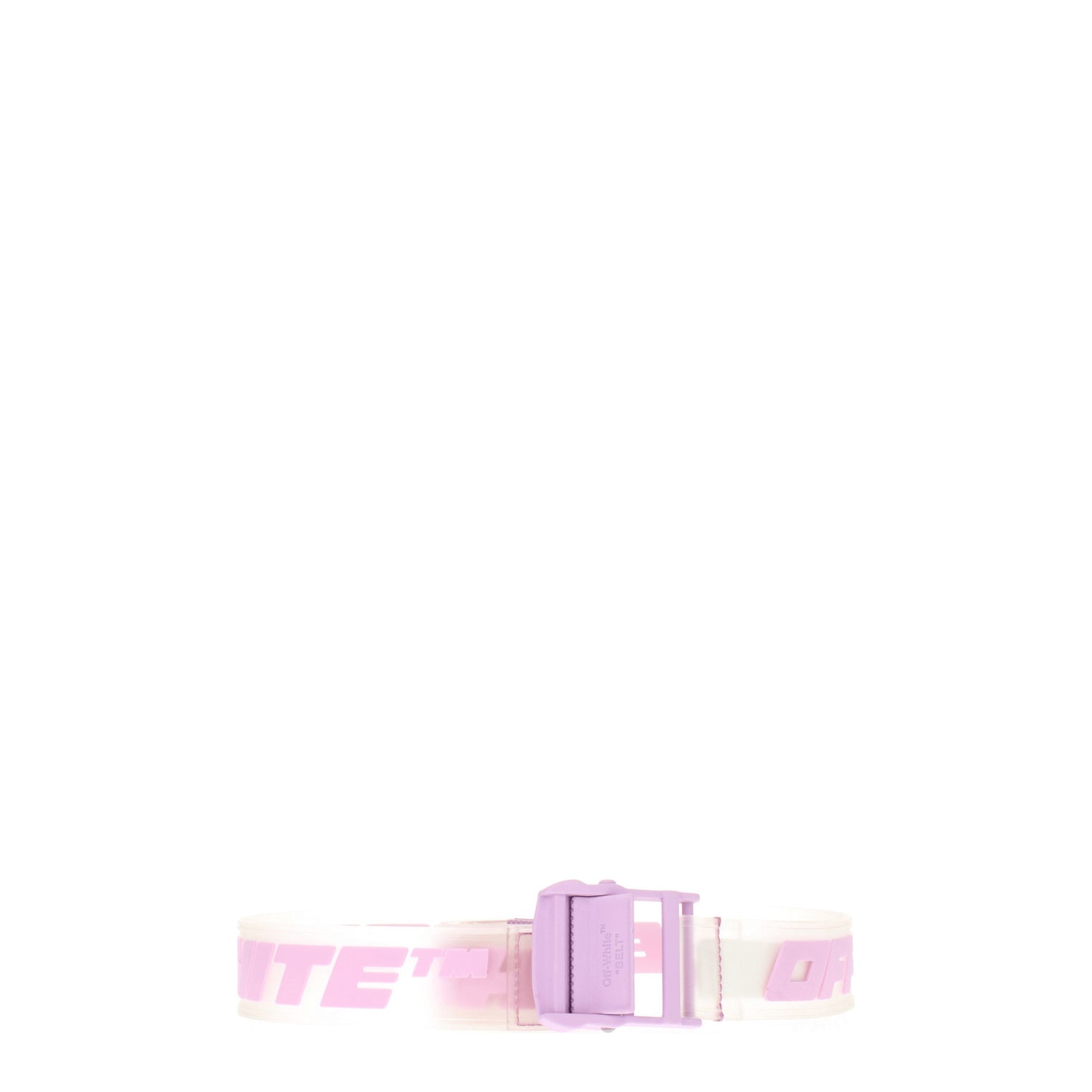 Off-White Cinture Regular Donna Gomma Trasparente Rosa