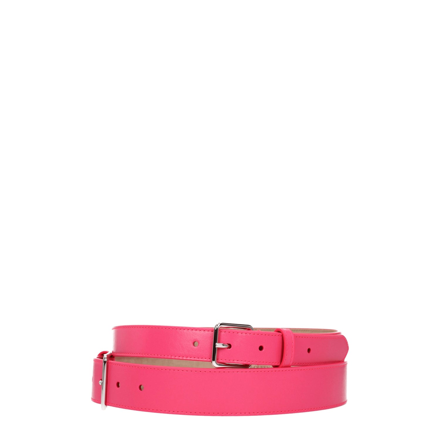 Alexander McQueen Cinture Alte Donna Pelle Rosa Rosa Fluo