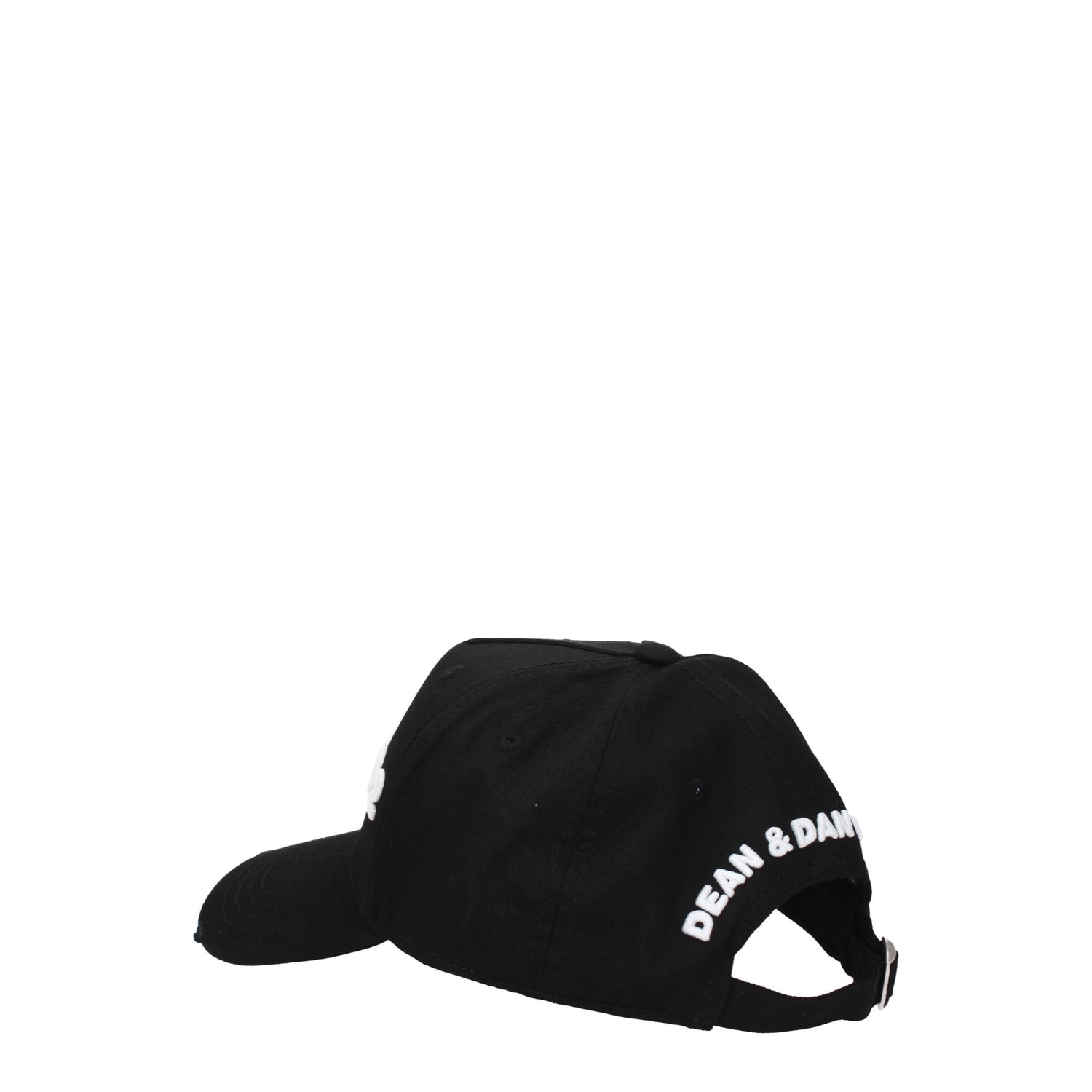 Dsquared2 Cappelli Uomo Cotone Nero Bianco