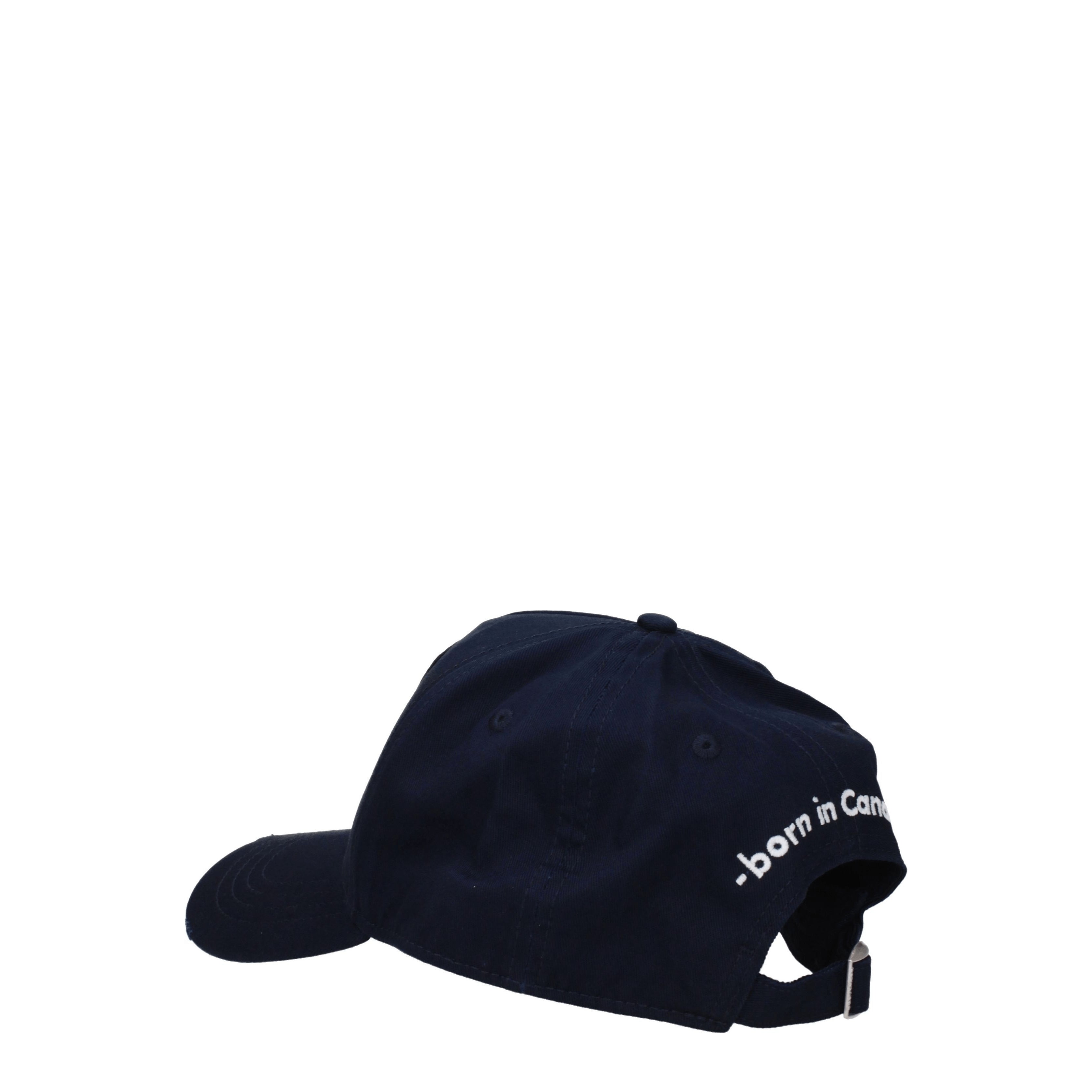 Dsquared2 Hats Men Cotton Blue/Blue Navy | B-Exit – B-Exit top shop online