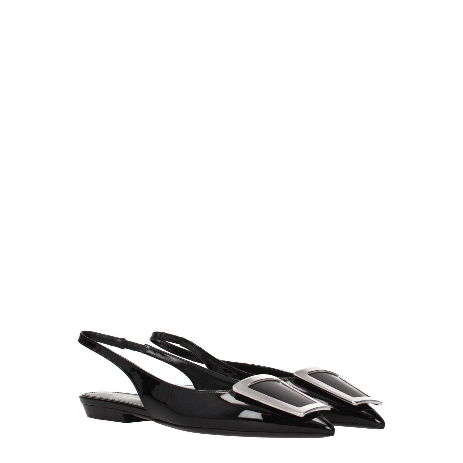 Saint Laurent Sandali Donna Vernice Nero