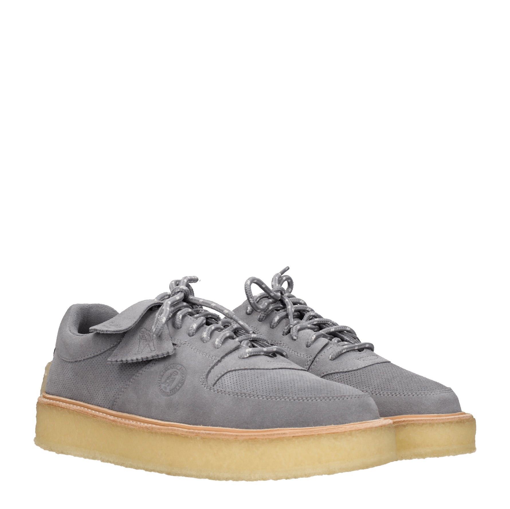 Clarks Sneakers Uomo Camoscio Grigio Grigio Scuro