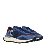 Valentino Garavani Sneakers Uomo Camoscio Blu Blu Royal