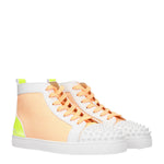 Louboutin Sneakers Uomo Pelle Bianco Multicolore