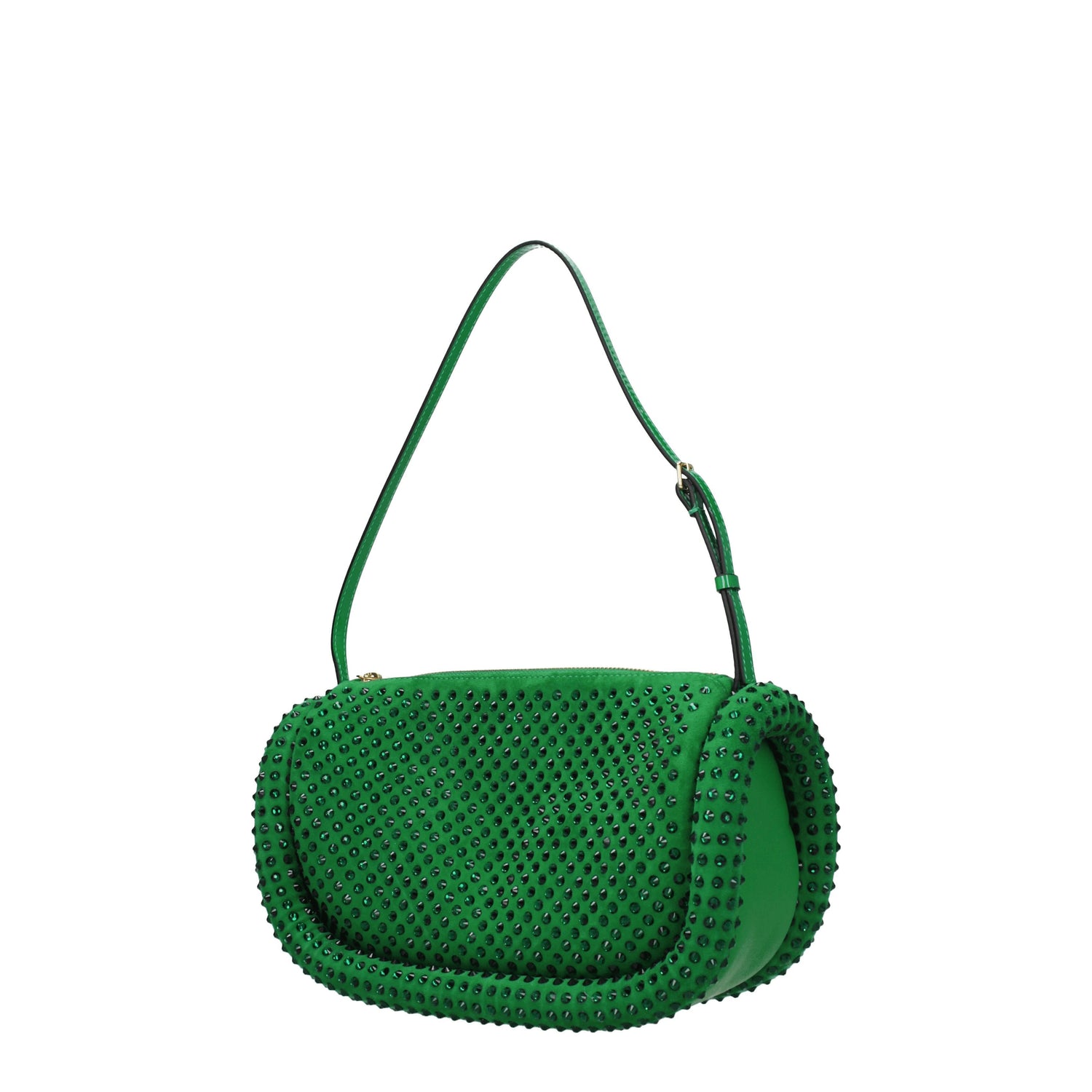 Jw Anderson Borse a Mano the bumper Donna Camoscio Verde Verde Chiaro