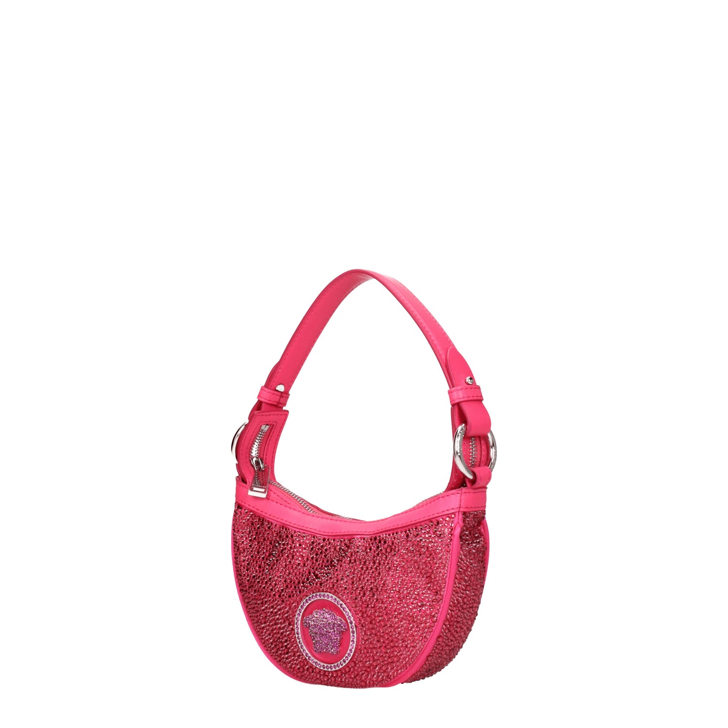 Versace Borse a Mano Donna Tessuto Rosa Magenta