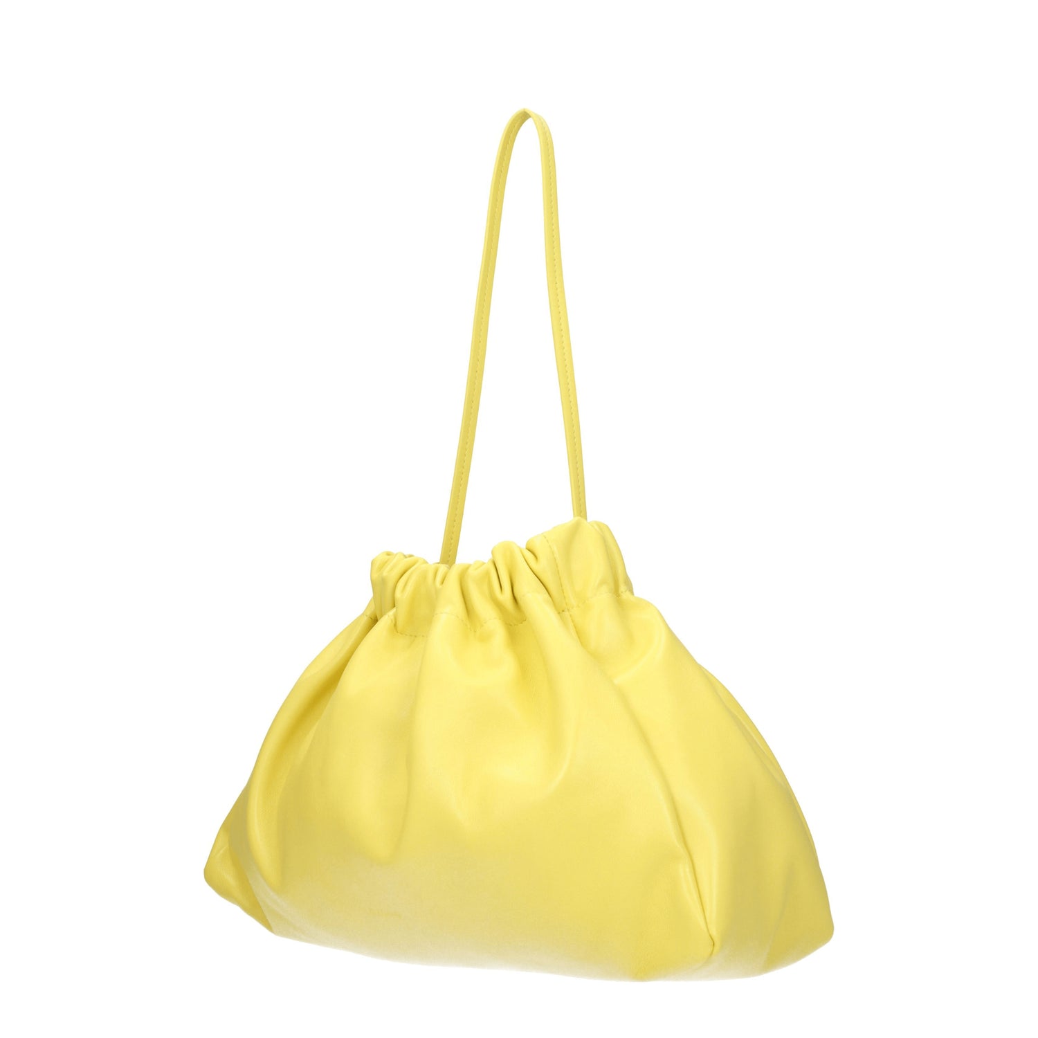 Jil Sander Borse a Spalla Donna Pelle Giallo Canarino