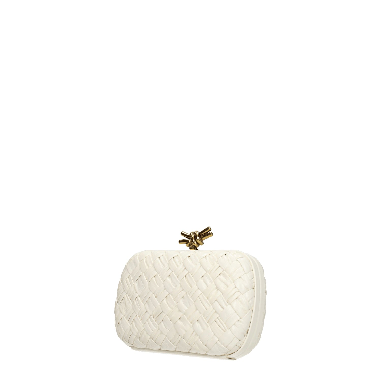 Bottega Veneta Pochette knot Donna Pelle Bianco Osso