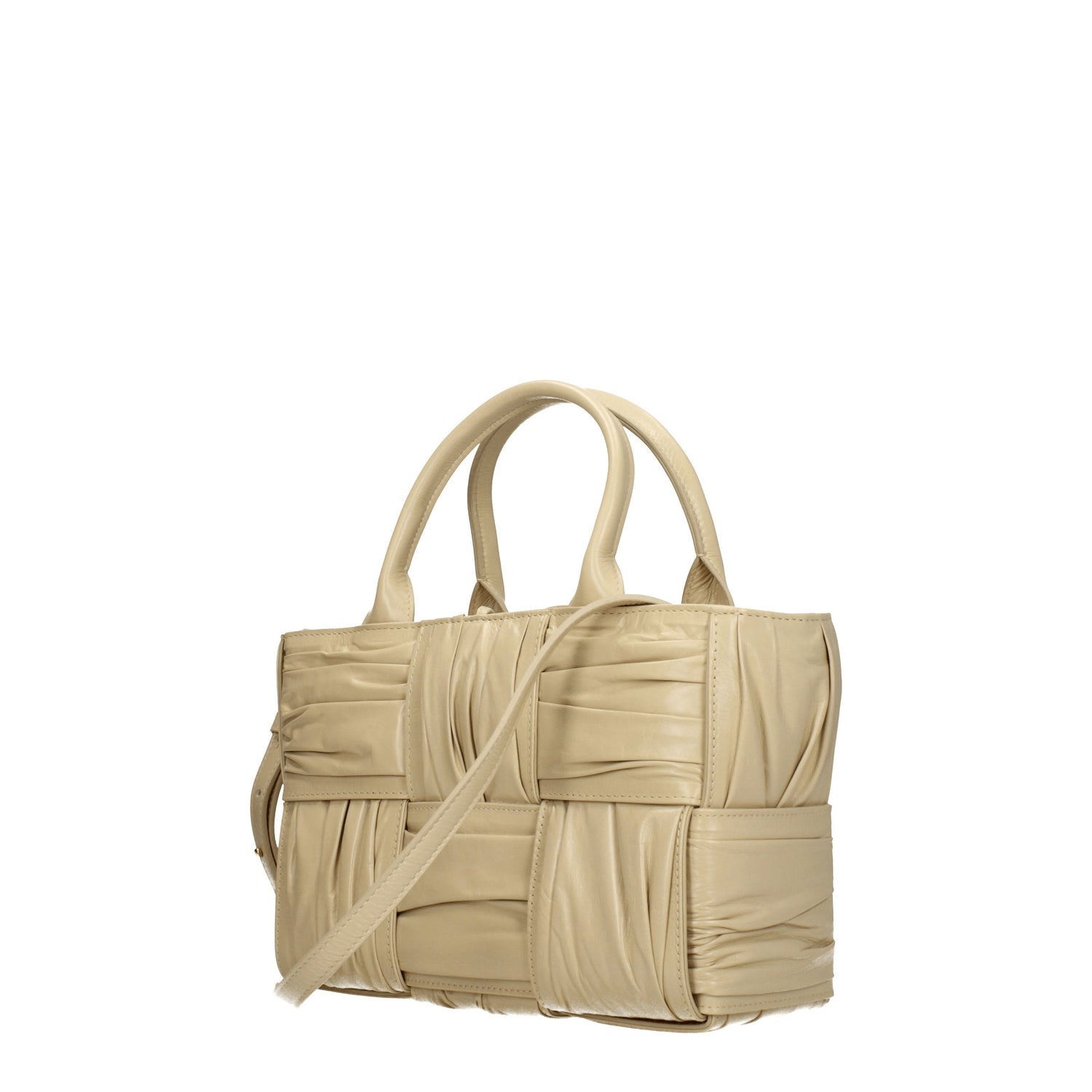 Bottega Veneta Borse a Mano arco Donna Pelle Beige Porridge