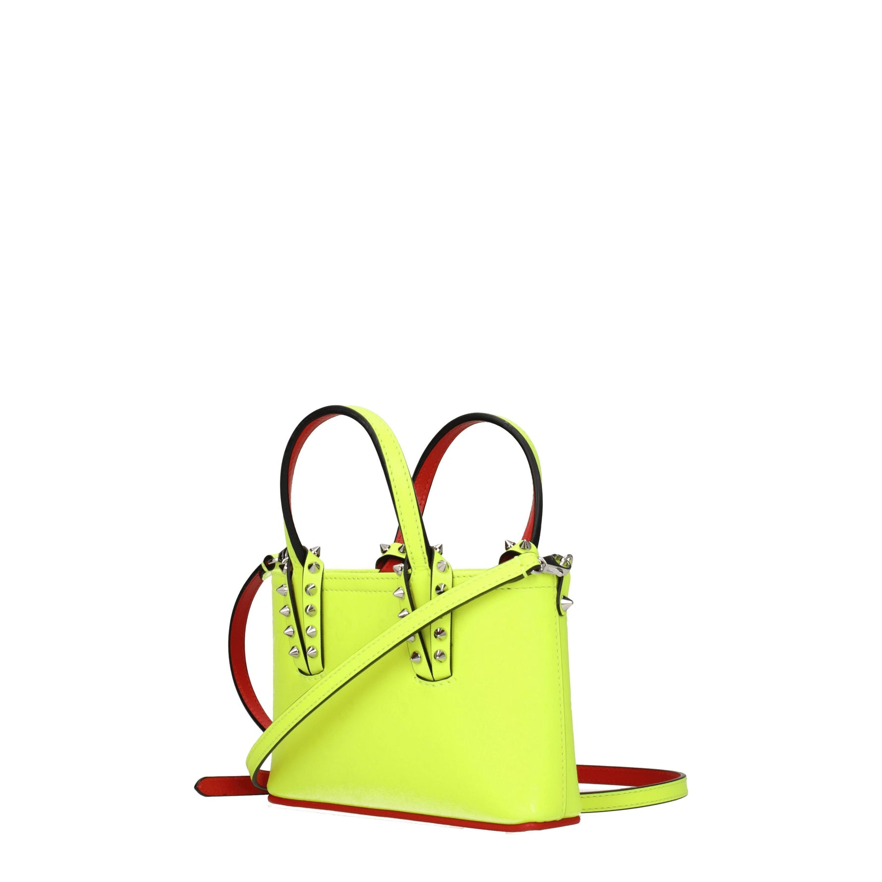 Louboutin Borse a Mano cabata Donna Pelle Giallo Giallo Fluo