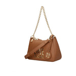 Love Moschino Borse a Spalla Donna Poliuretano Marrone Camel