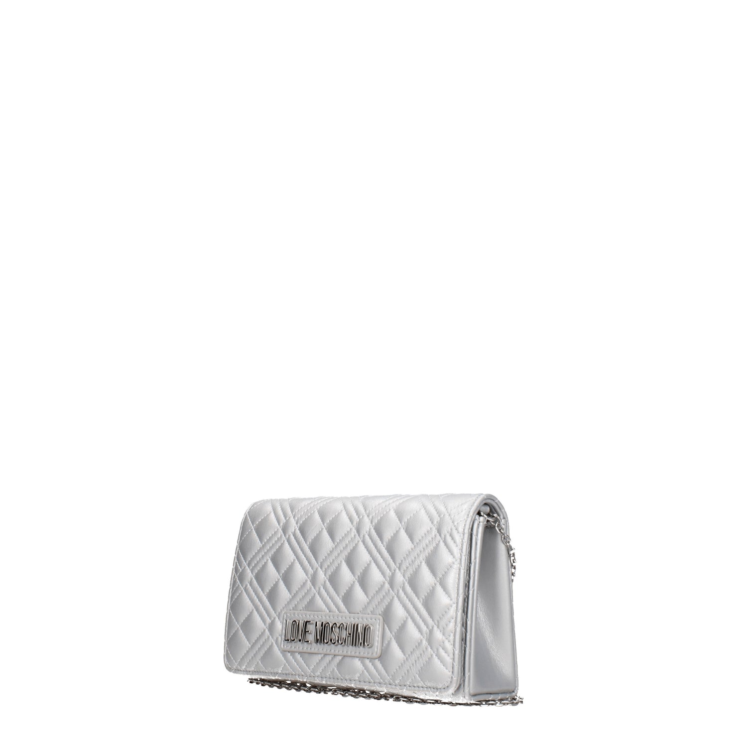 Love Moschino Pochette Donna Poliuretano Argento