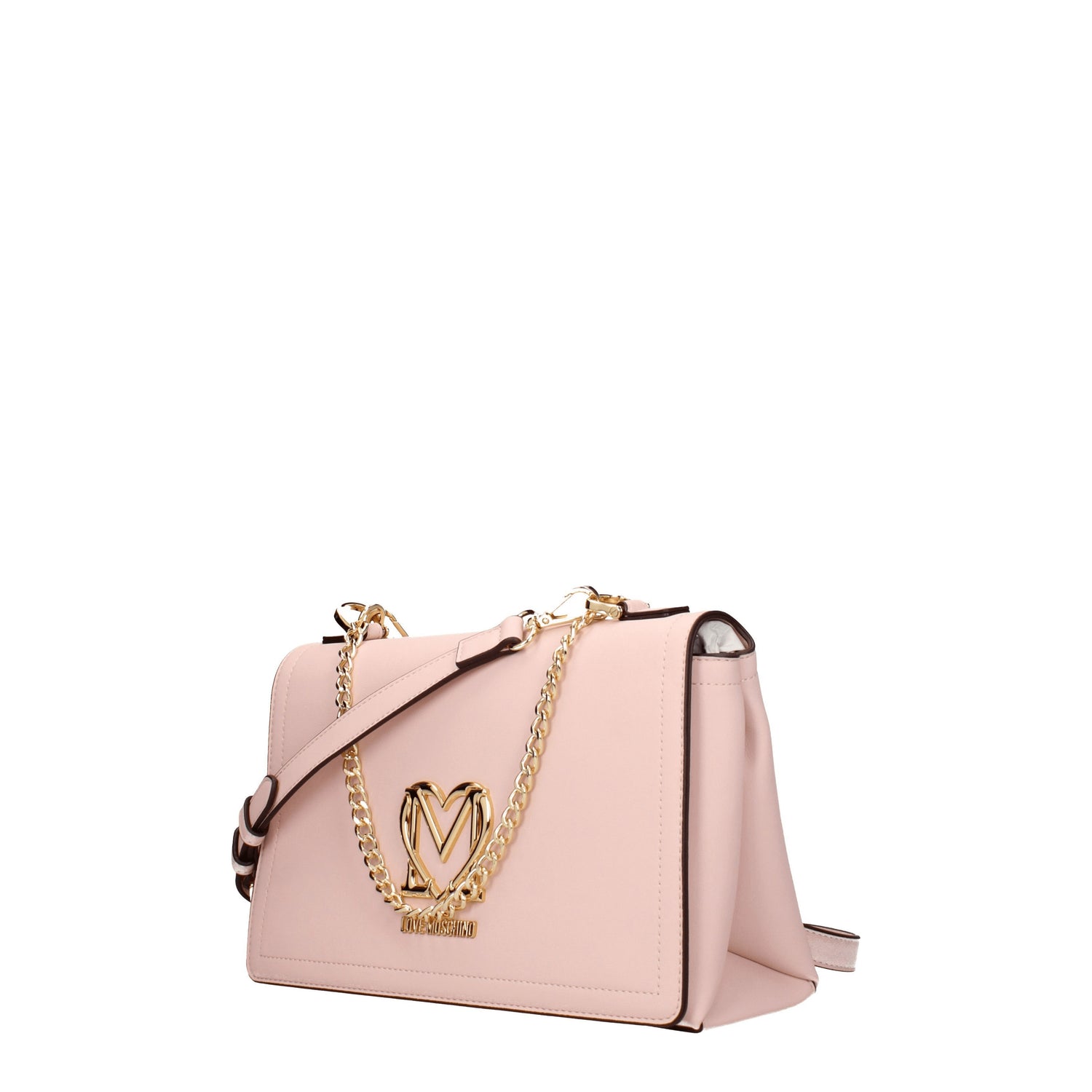 Love Moschino Borse a Mano Donna Poliuretano Rosa Rosa Cipria