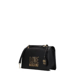 Love Moschino Borse a Spalla Donna Poliuretano Nero