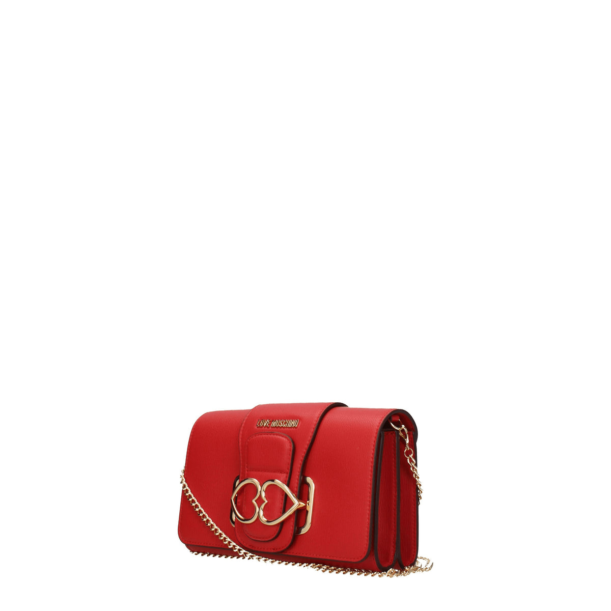 Love Moschino Pochette Donna Poliuretano Rosso Rossetto