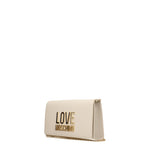 Love Moschino Pochette Donna Poliuretano Beige Avorio