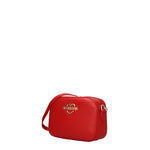 Love Moschino Borse a Tracolla Donna Poliuretano Rosso Rossetto