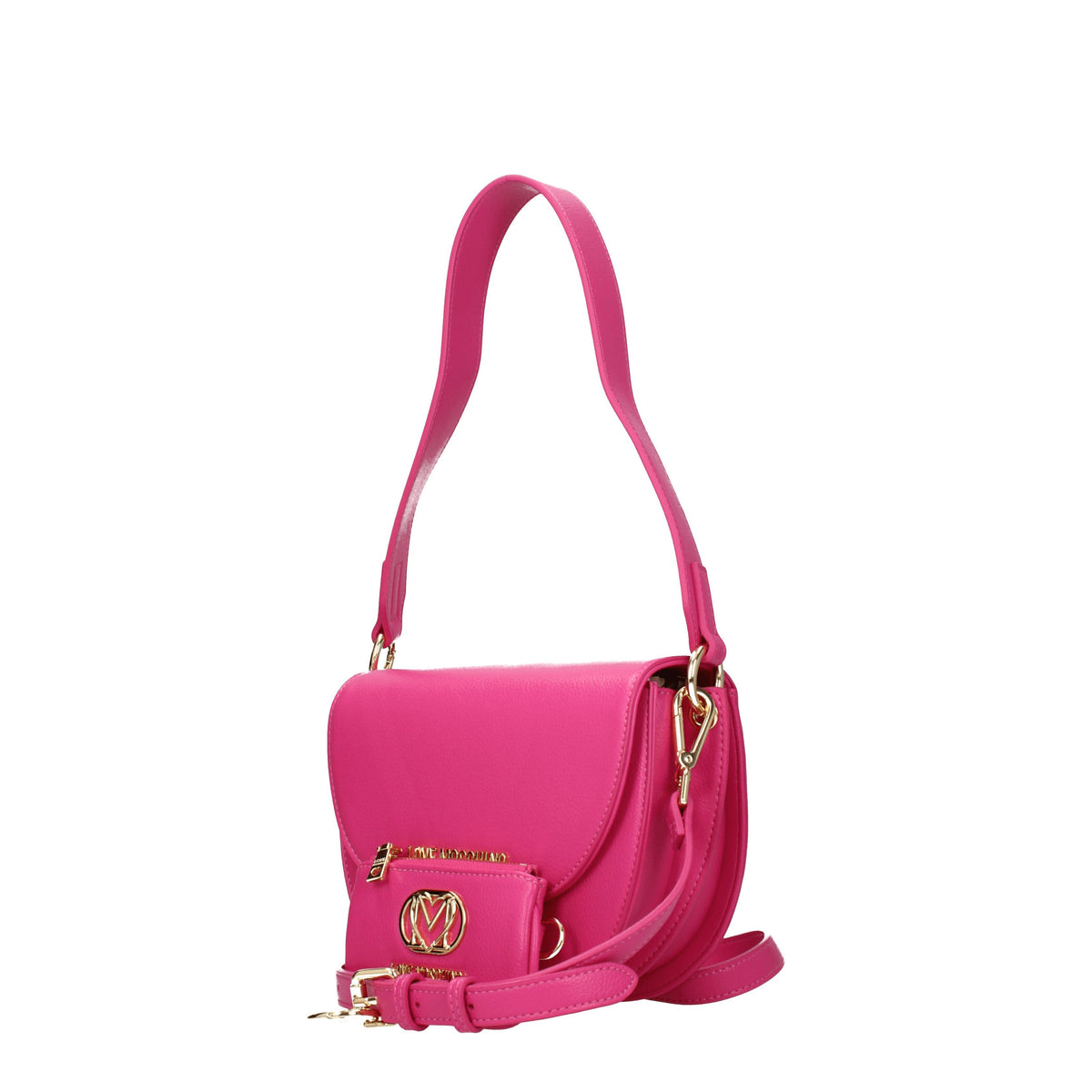 Love Moschino Borse a Spalla Donna Poliuretano Fuxia